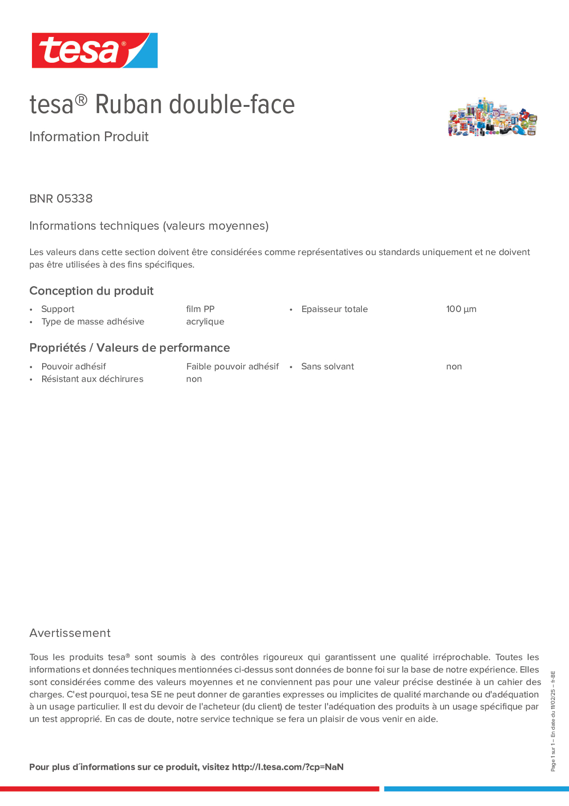 Product information_tesa® 05338_fr-BE_nl-BE