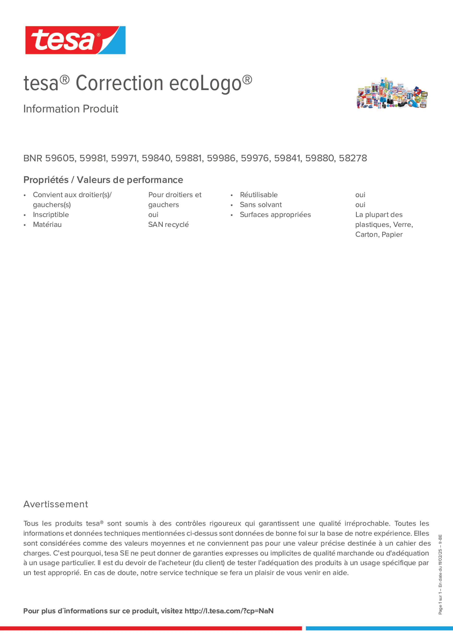 Product information_tesa® 59971_fr-BE_nl-BE