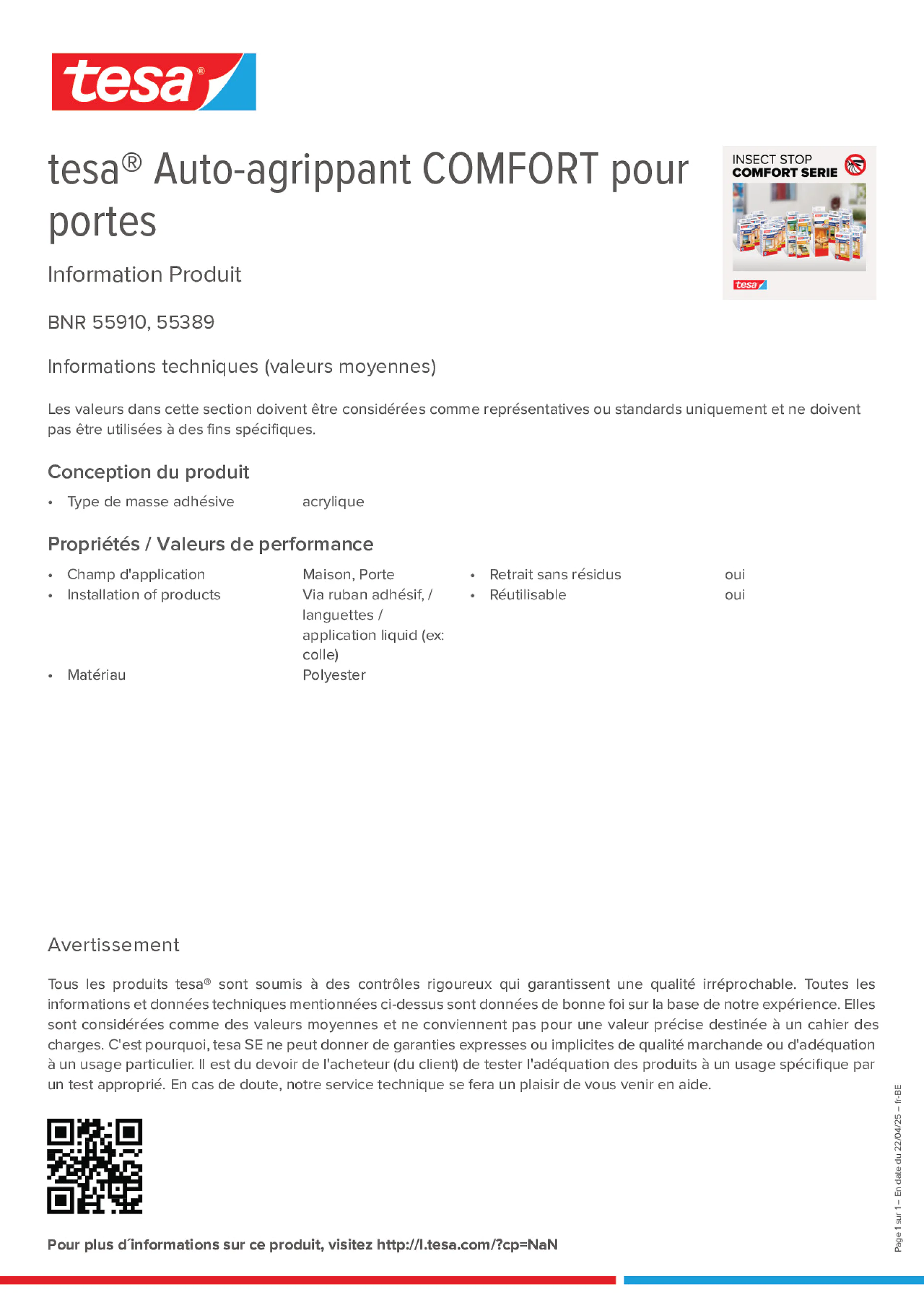 Product information_tesa® 55910_fr-BE_nl-BE