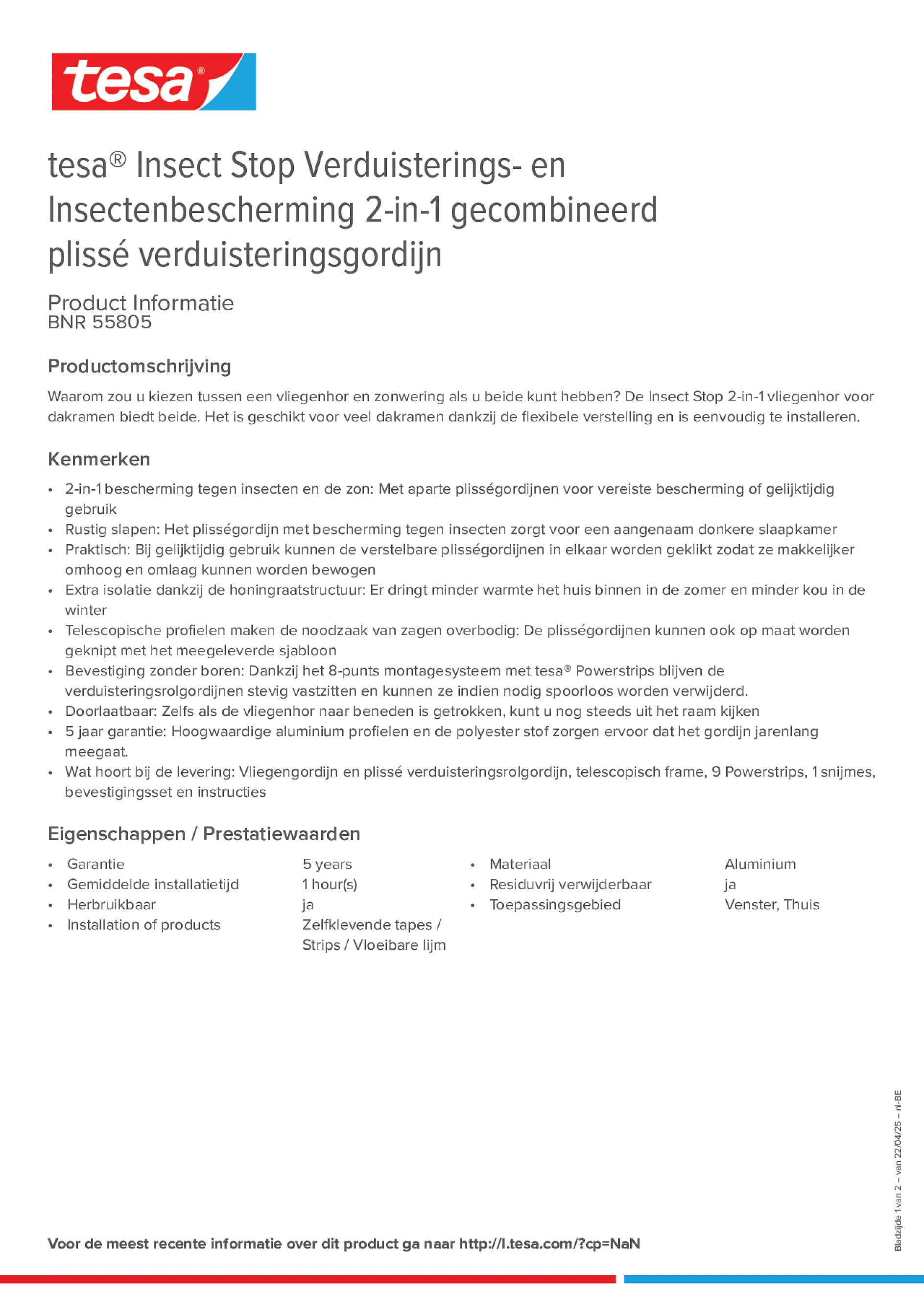 Product information_tesa® 55805_fr-BE_nl-BE