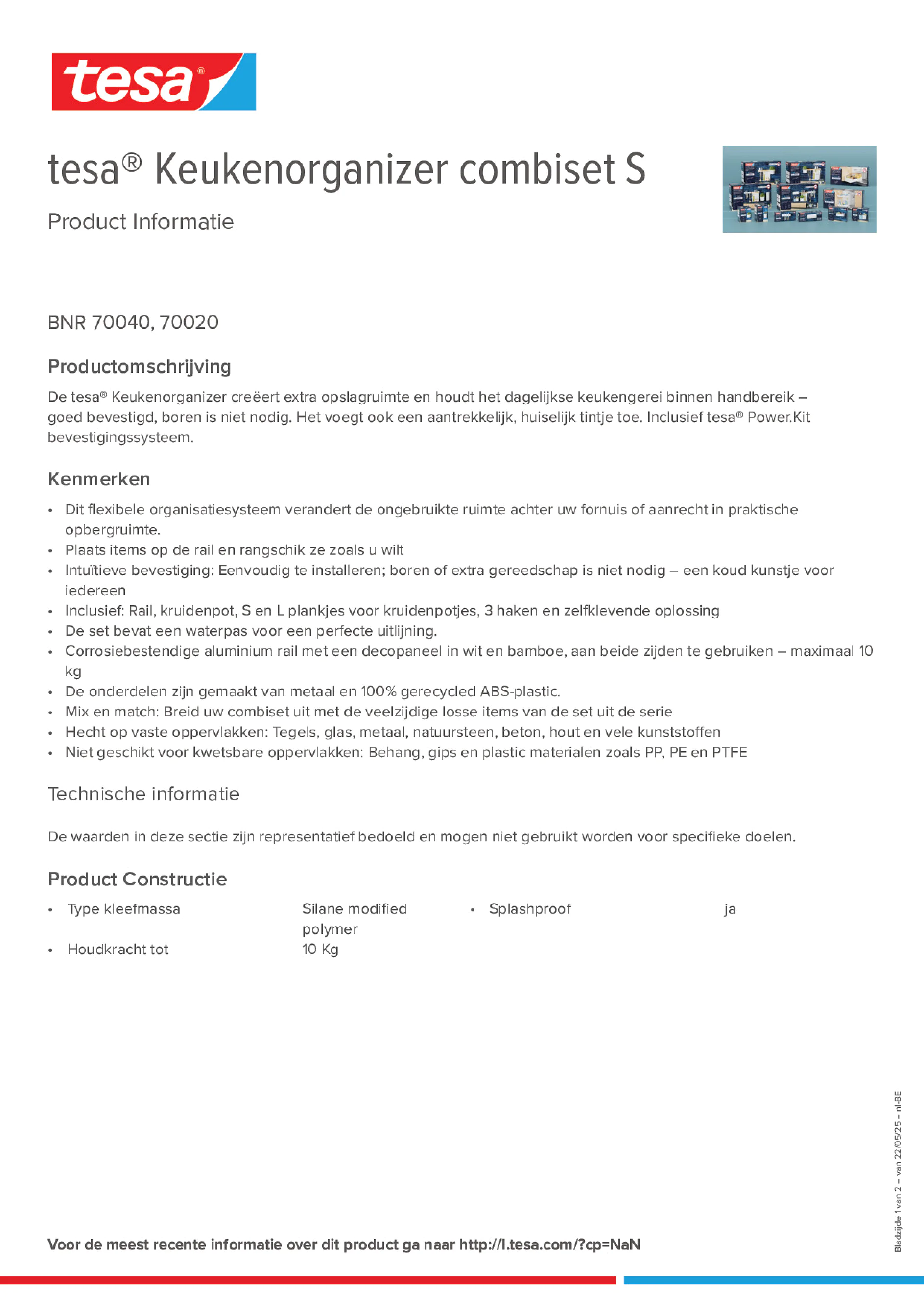 Product information_tesa® 70040_fr-BE_nl-BE