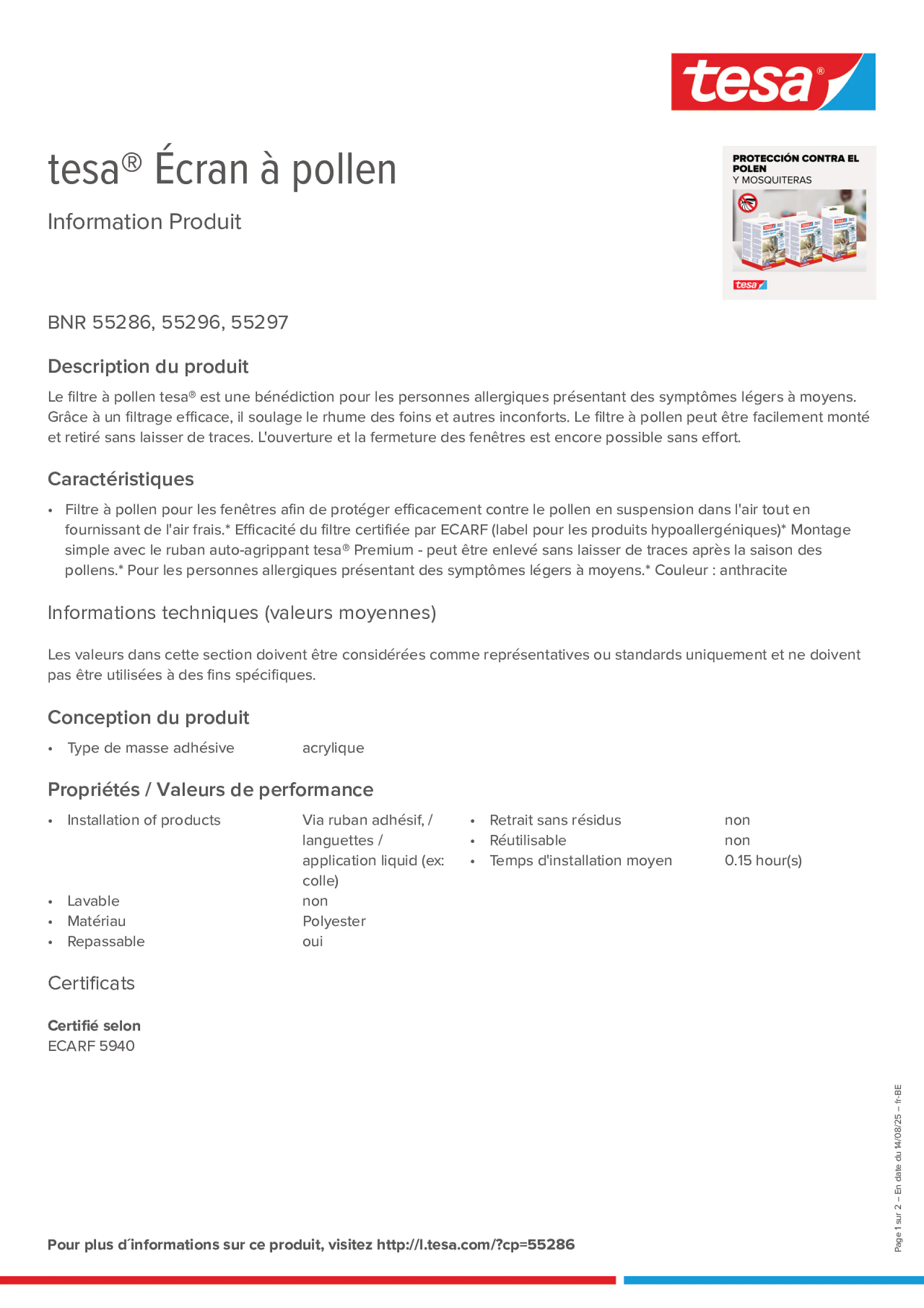 Product information_tesa® 55286_fr-BE_nl-BE