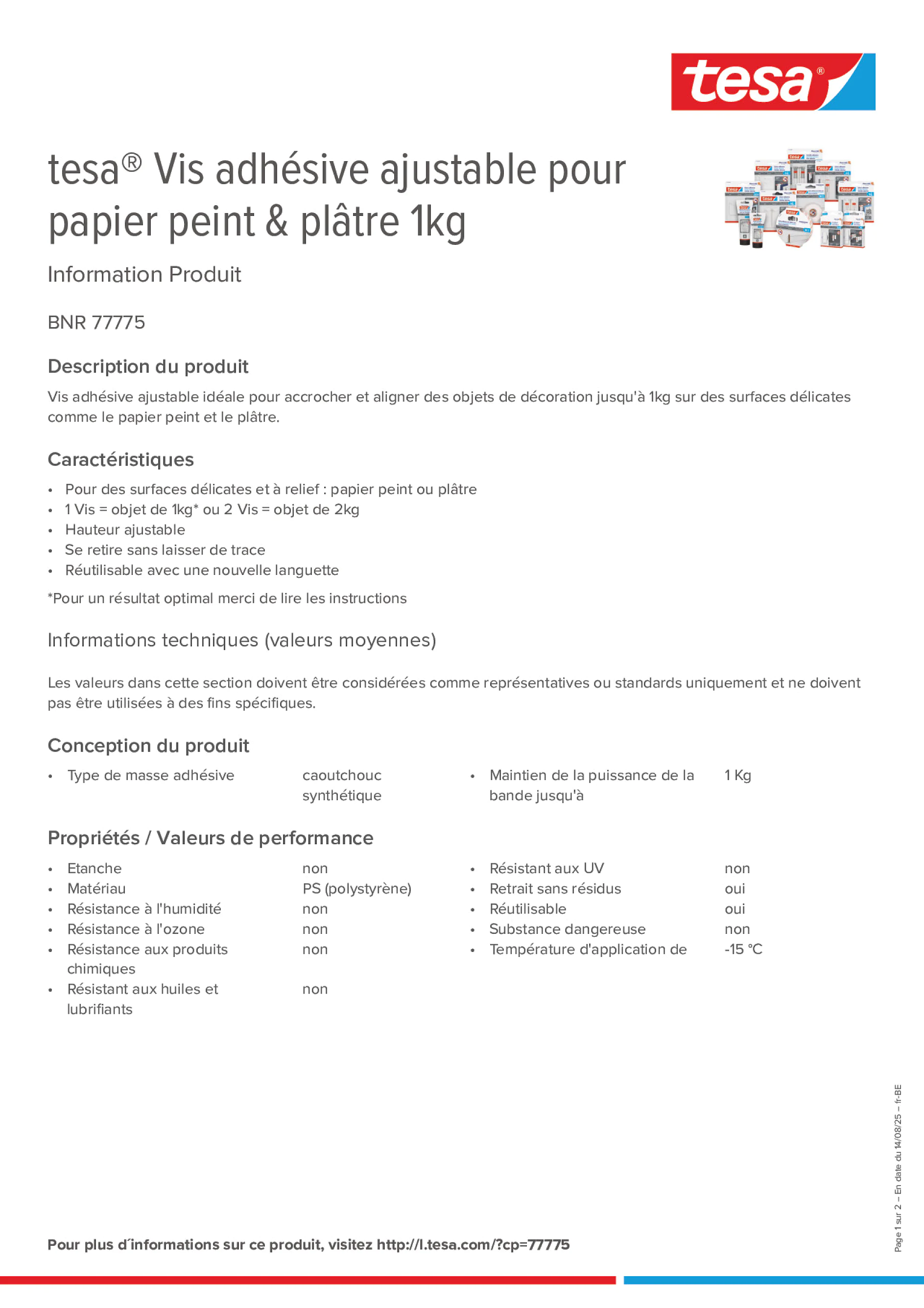 Product information_tesa® 77775_fr-BE_nl-BE