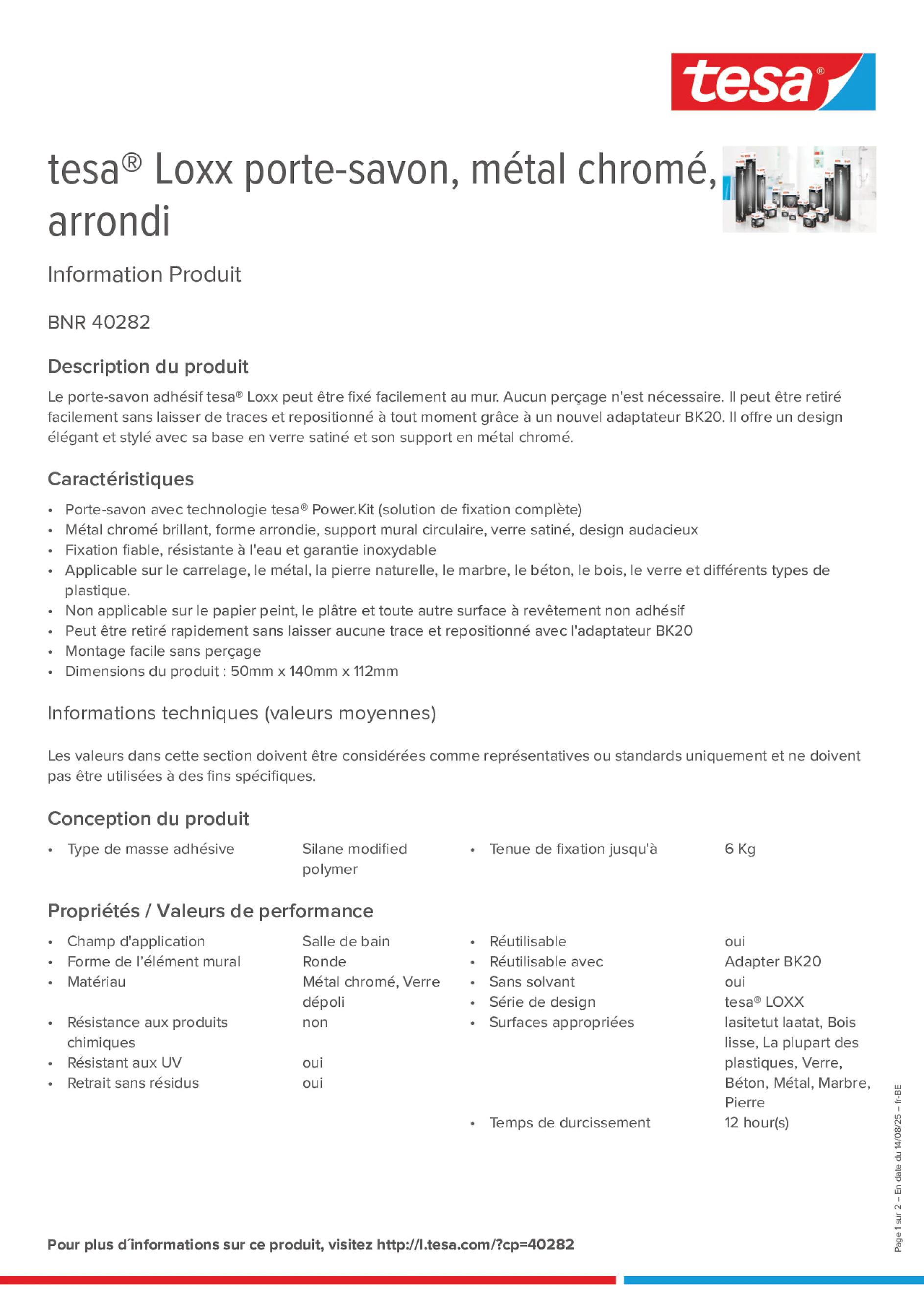 Product information_tesa® 40282_fr-BE_nl-BE