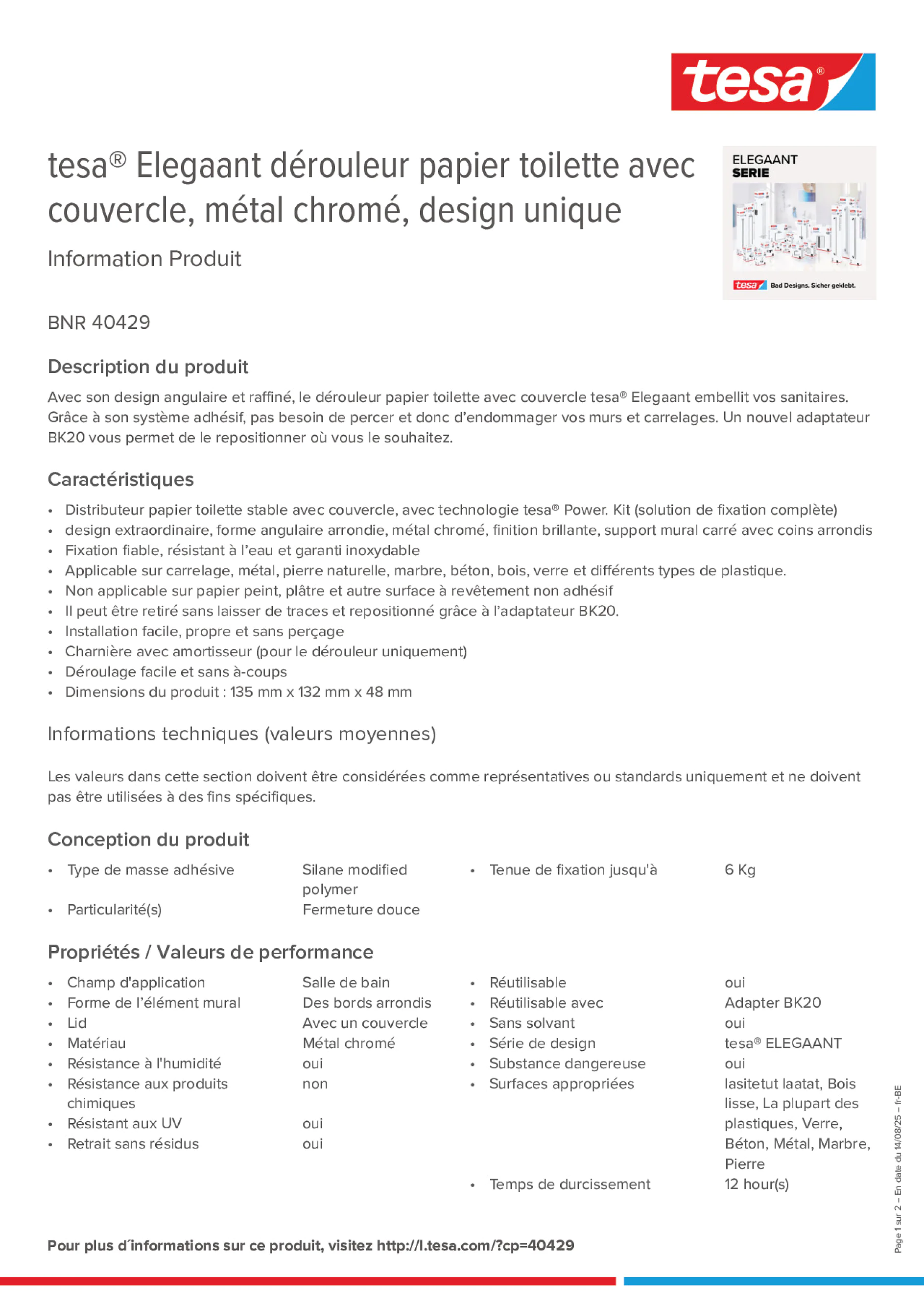 Product information_tesa® 40429_fr-BE_nl-BE