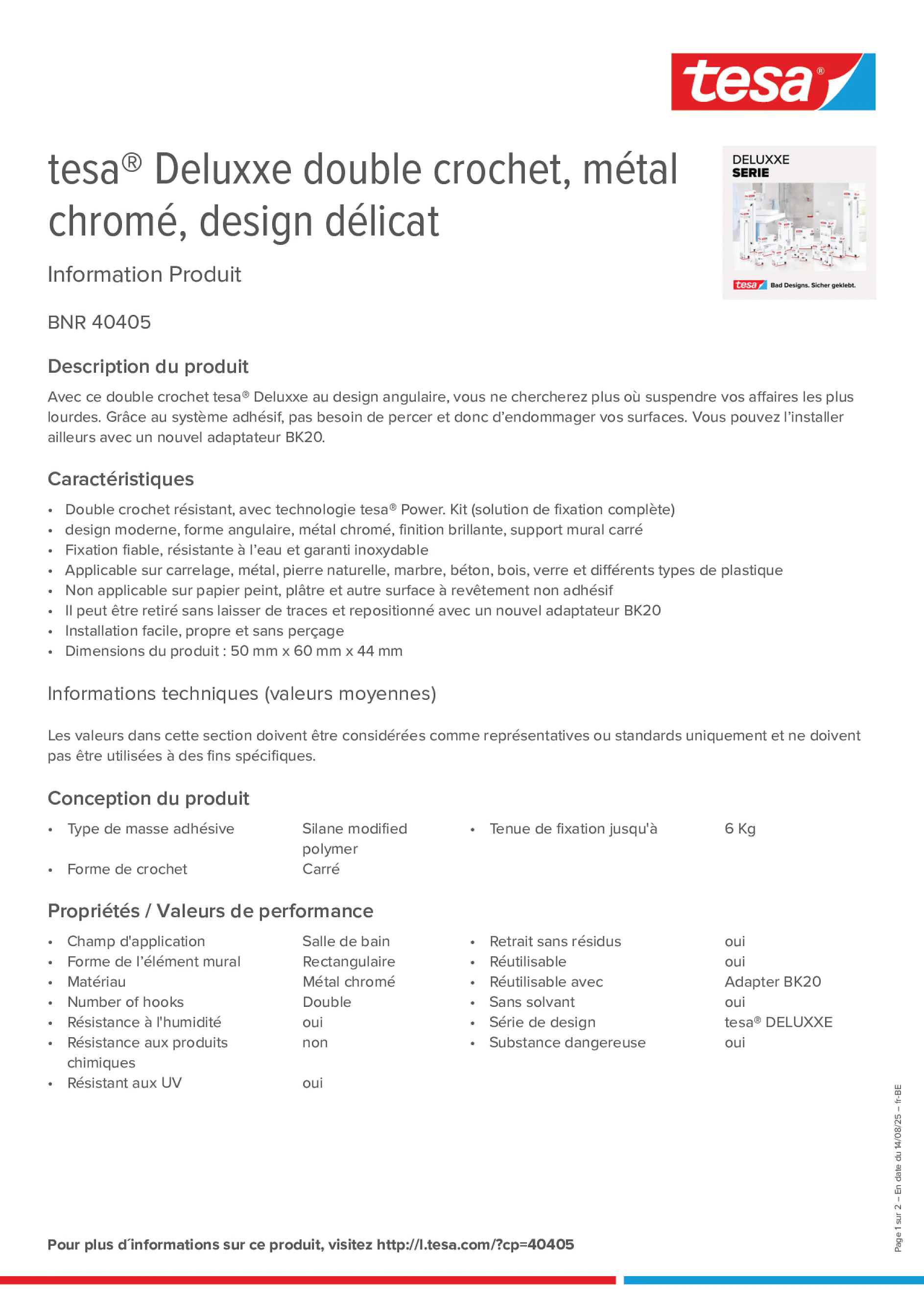 Product information_tesa® 40405_fr-BE_nl-BE