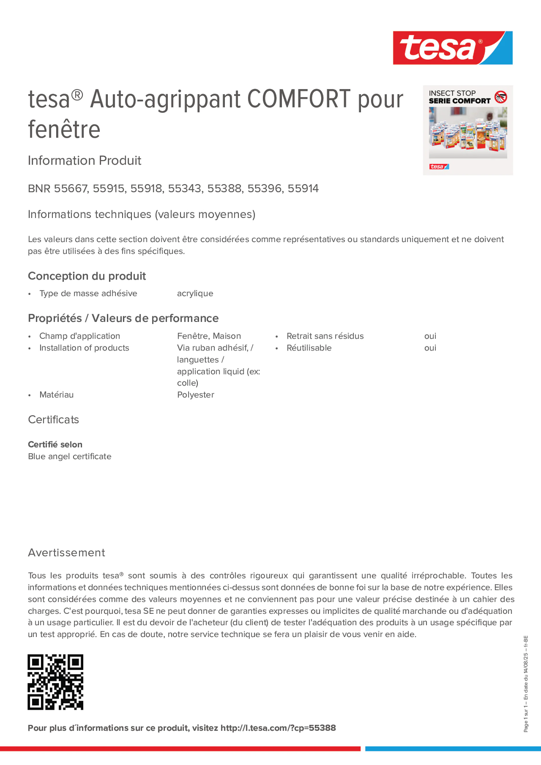 Product information_tesa® 55667_fr-BE_nl-BE