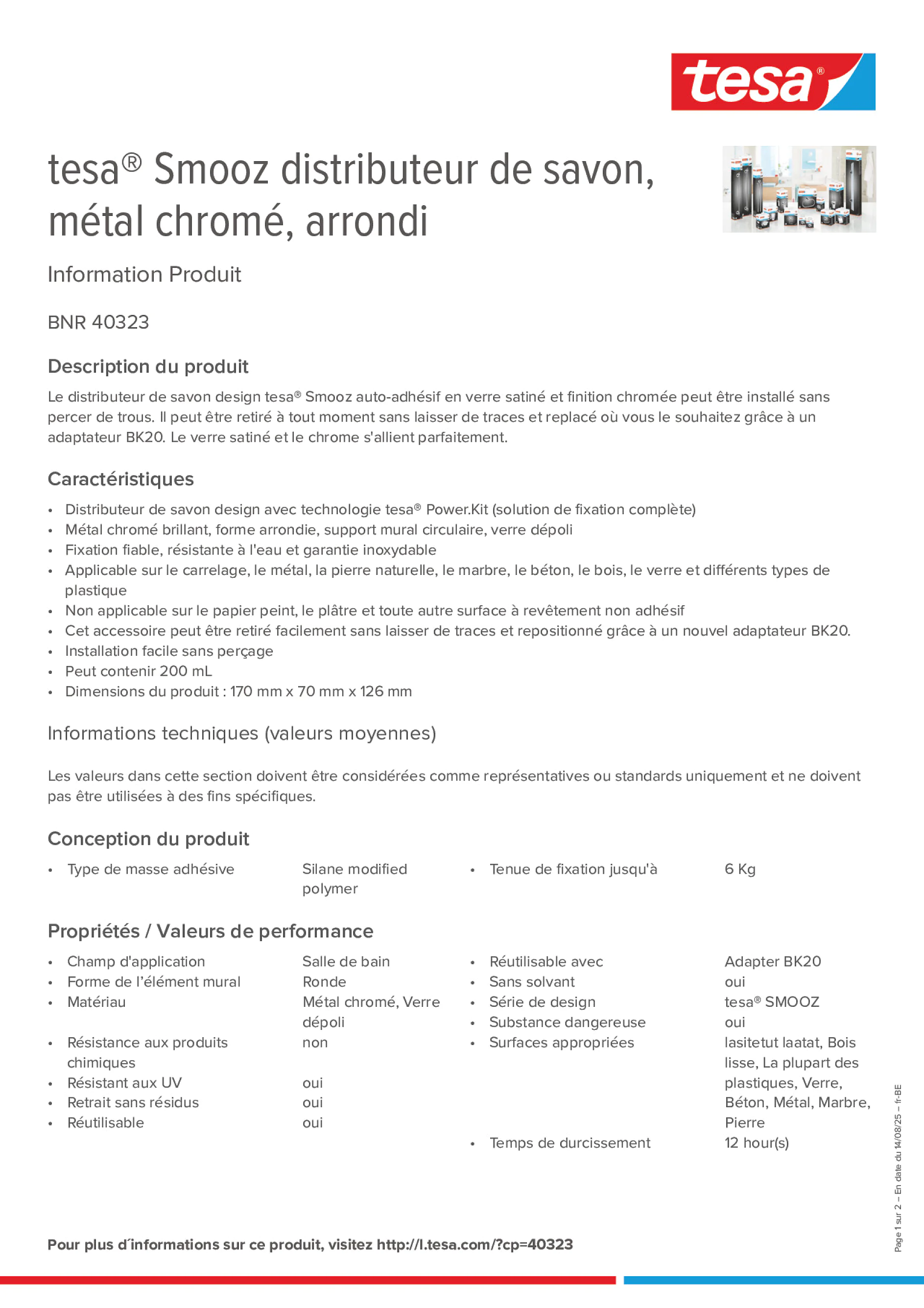 Product information_tesa® 40323_fr-BE_nl-BE