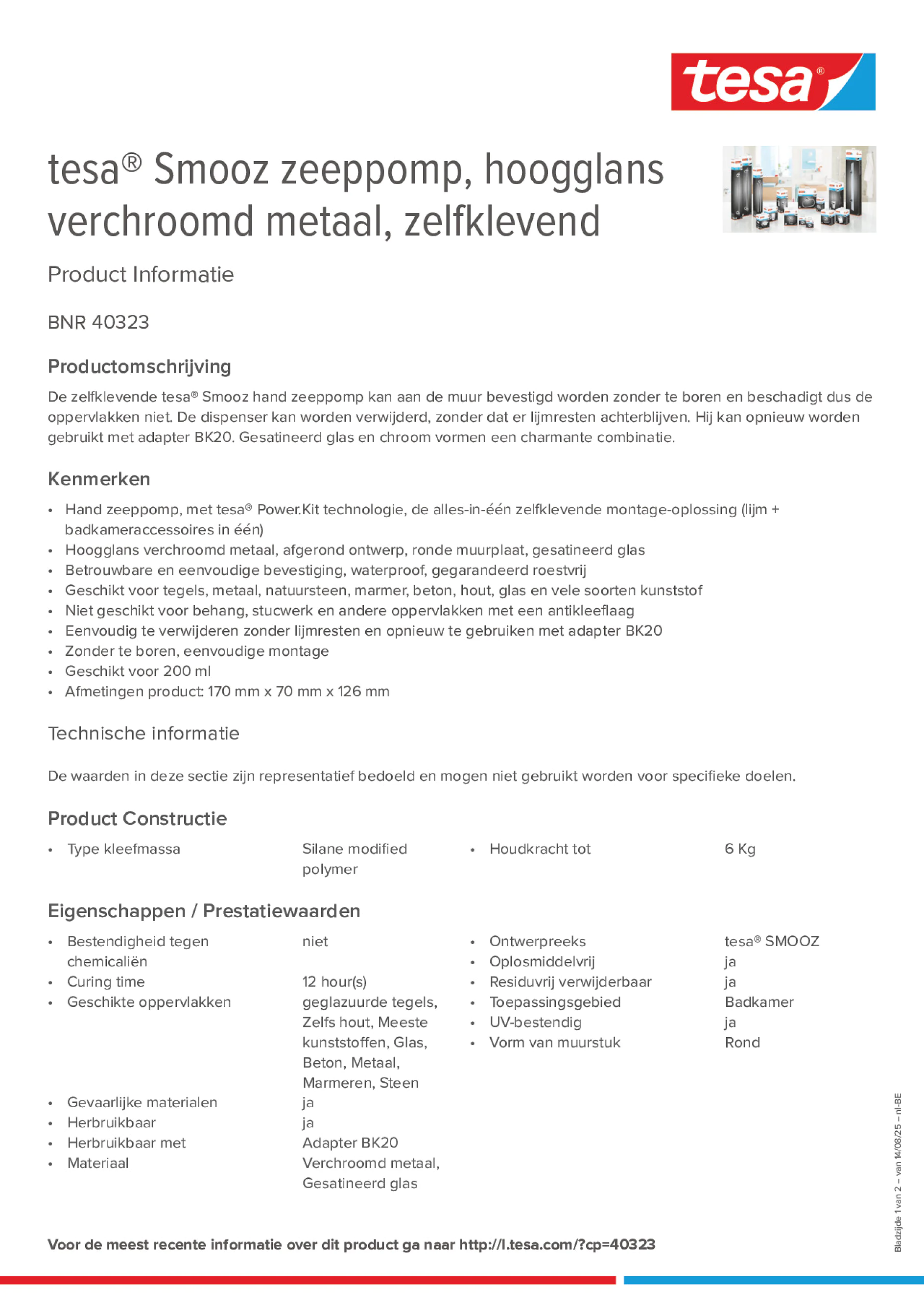 Product information_tesa® 40323_fr-BE_nl-BE