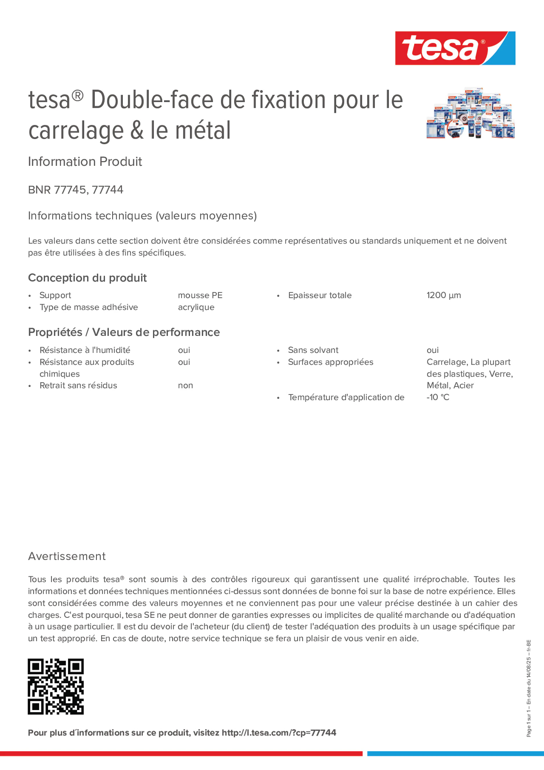 Product information_tesa® 77744_fr-BE_nl-BE