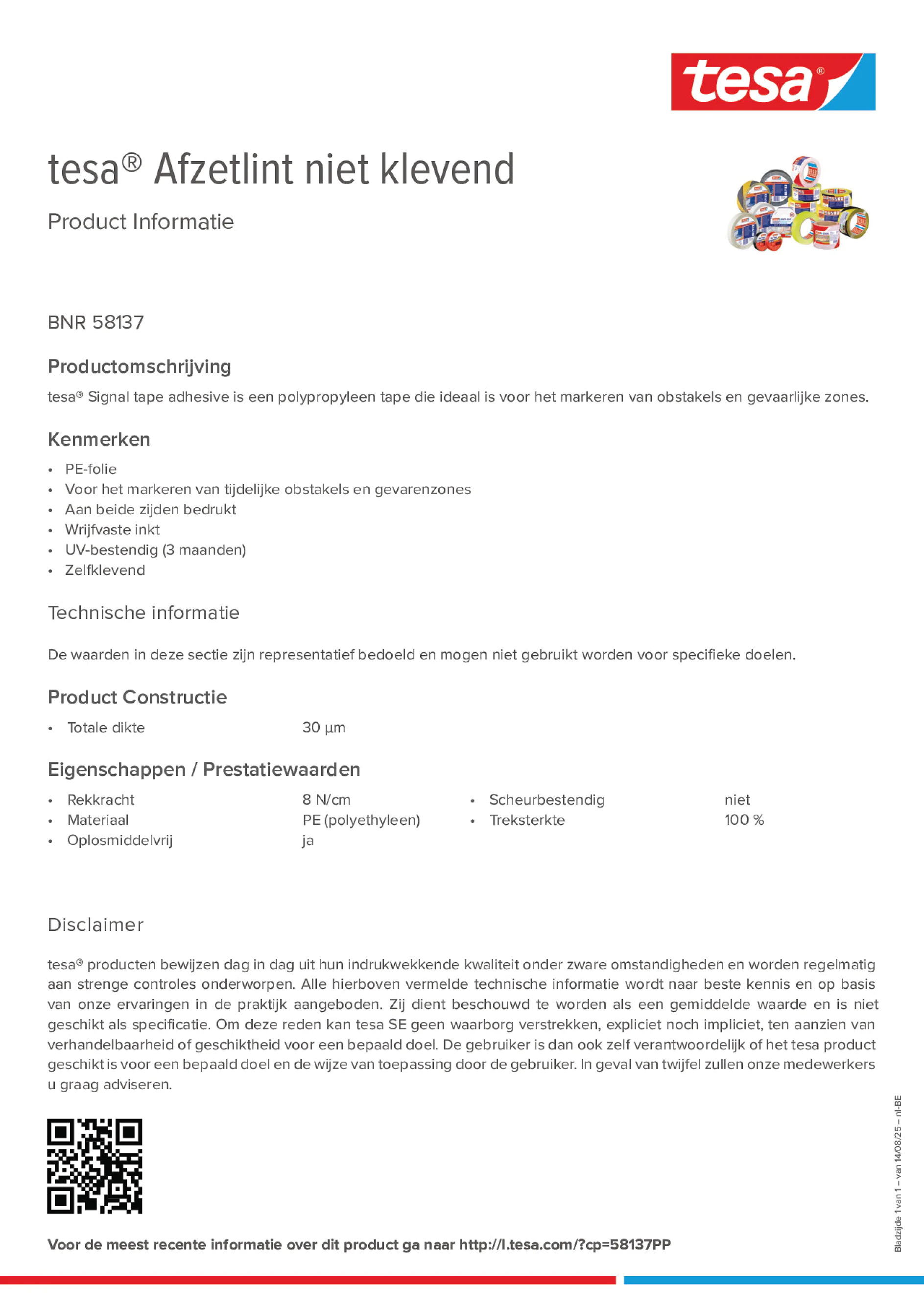 Product information_tesa® 58137_fr-BE_nl-BE