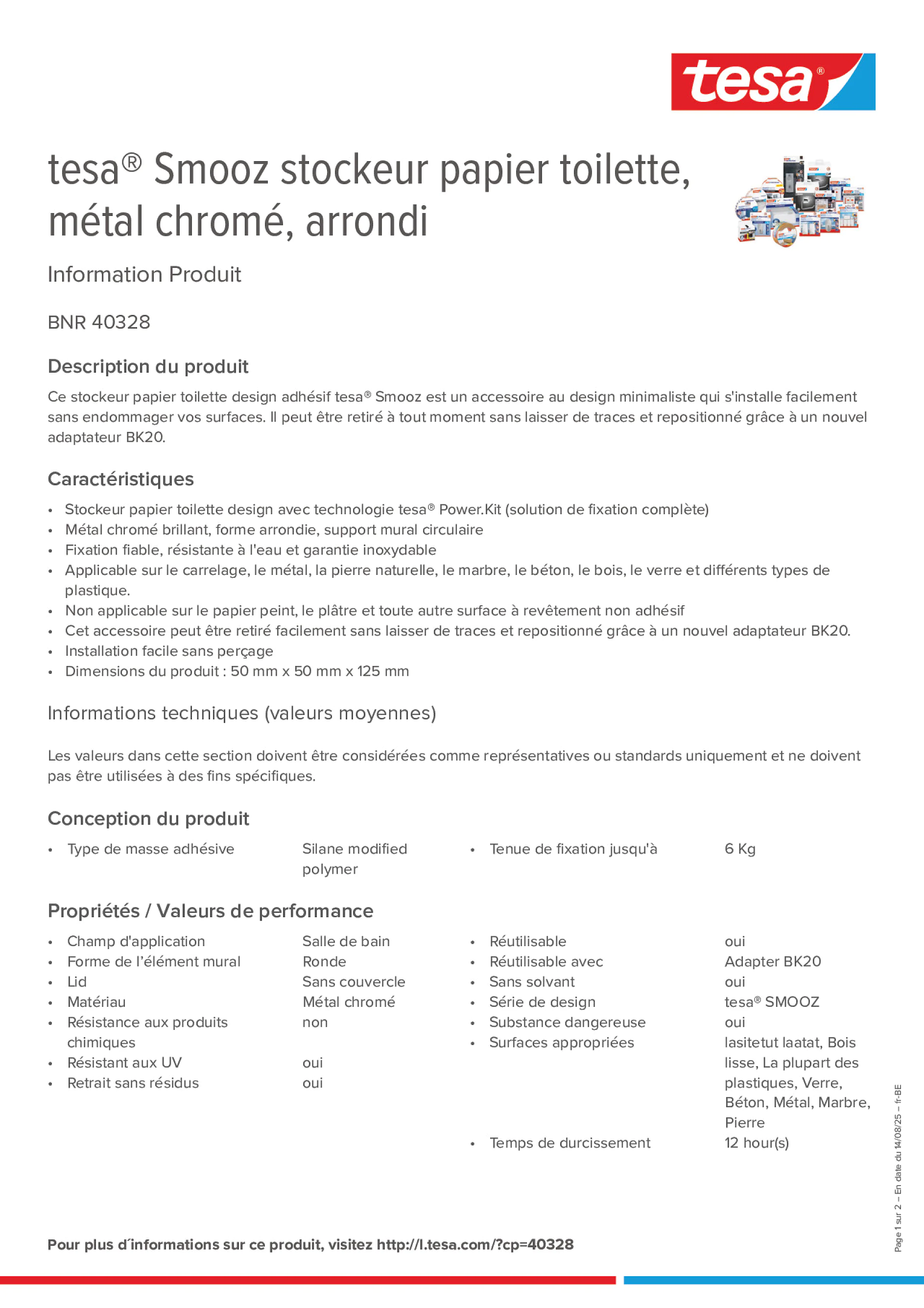 Product information_tesa® 40328_fr-BE_nl-BE