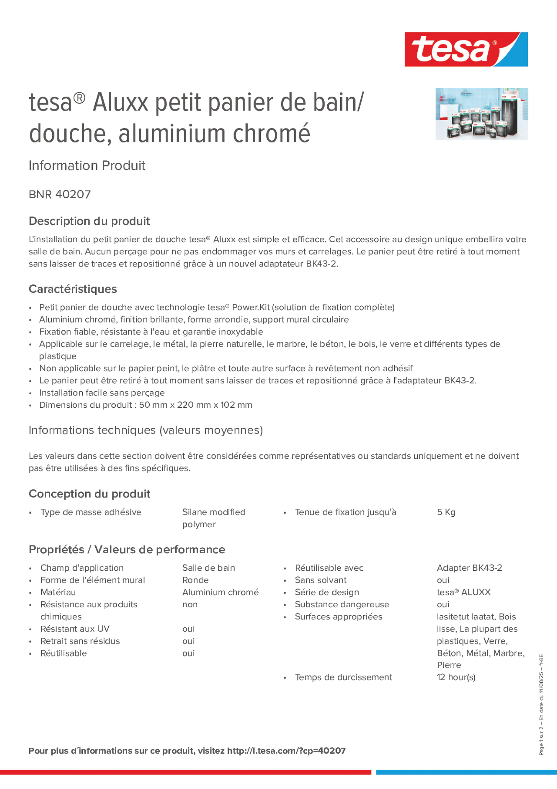 Product information_tesa® 40207_fr-BE_nl-BE