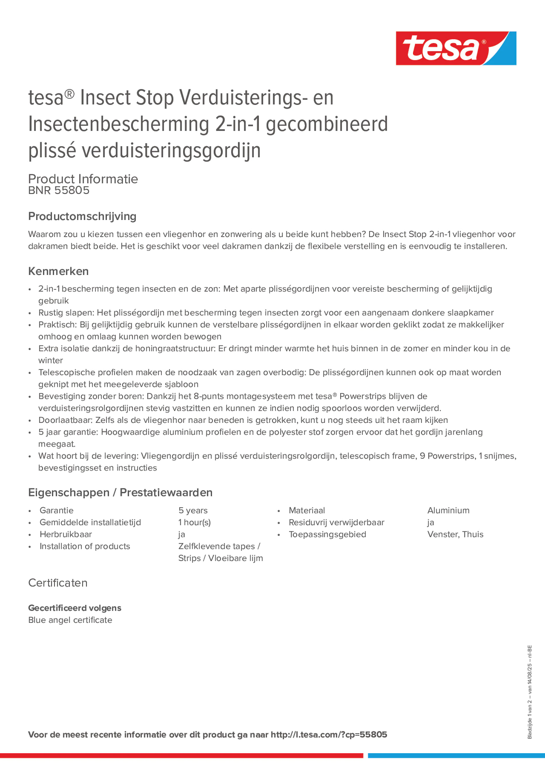 Product information_tesa® 55805_fr-BE_nl-BE