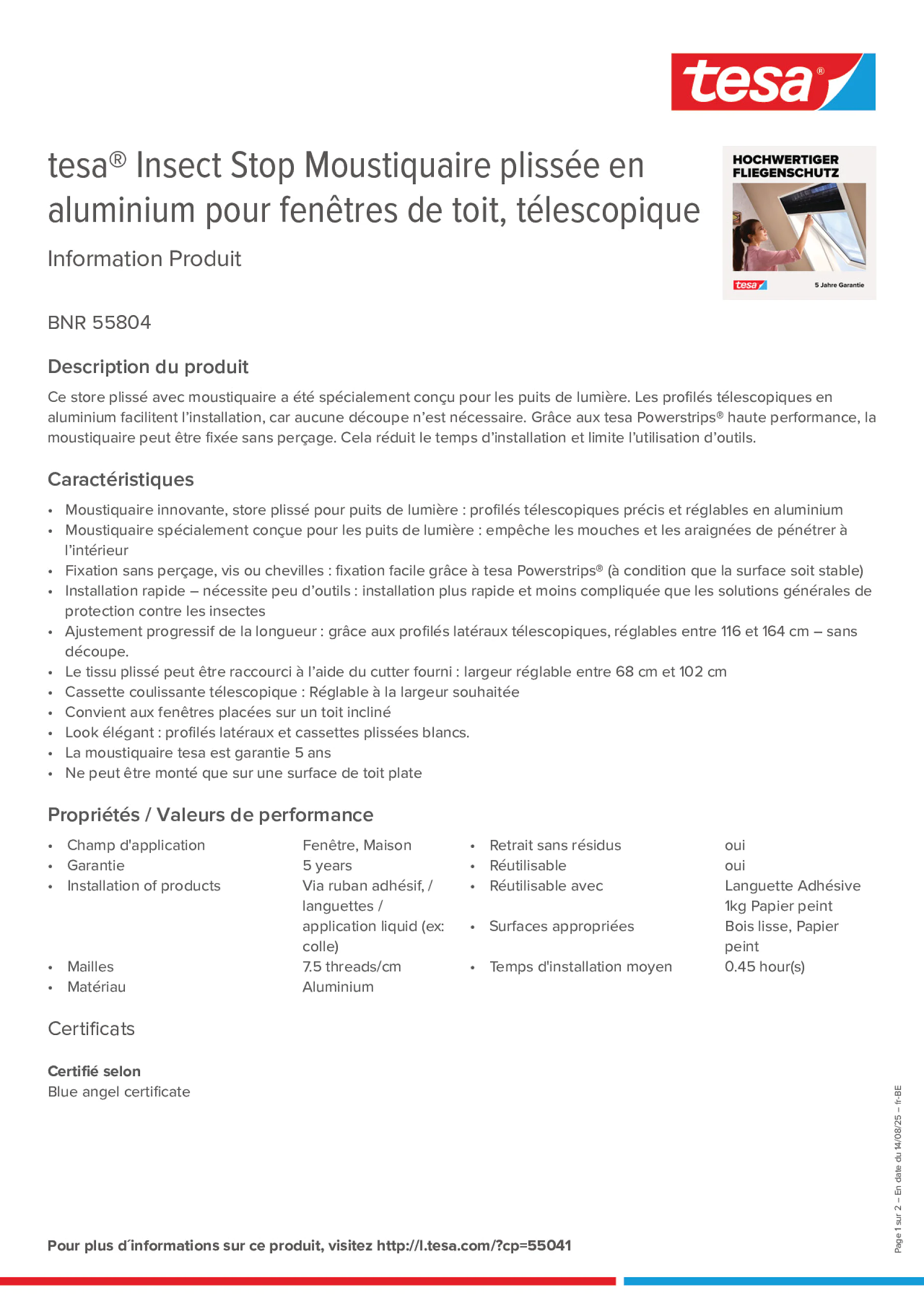 Product information_tesa® 55804_fr-BE_nl-BE