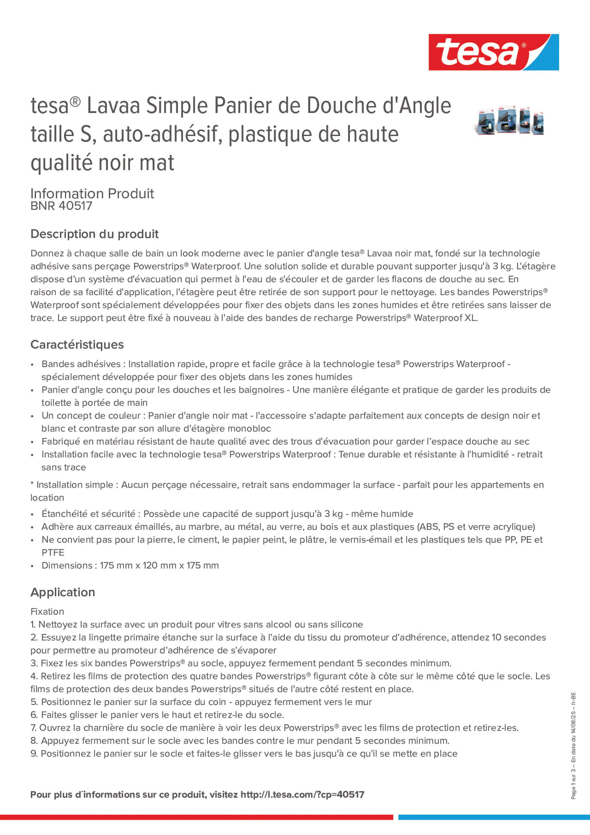 Product information_tesa® 40517_fr-BE_nl-BE