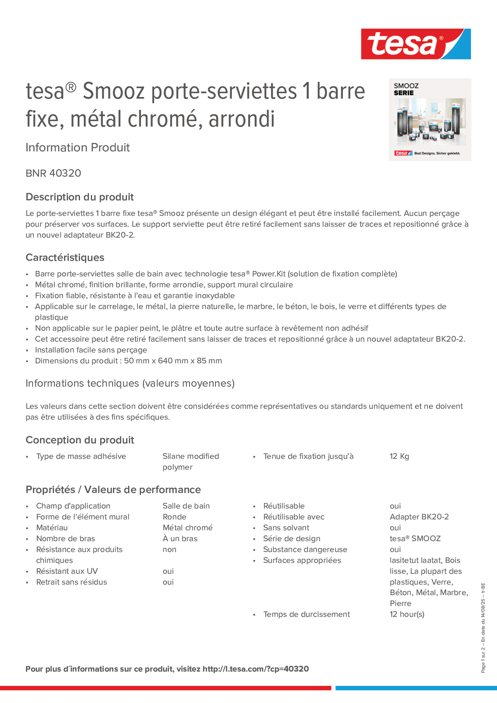 Product information_tesa® 40320_fr-BE_nl-BE