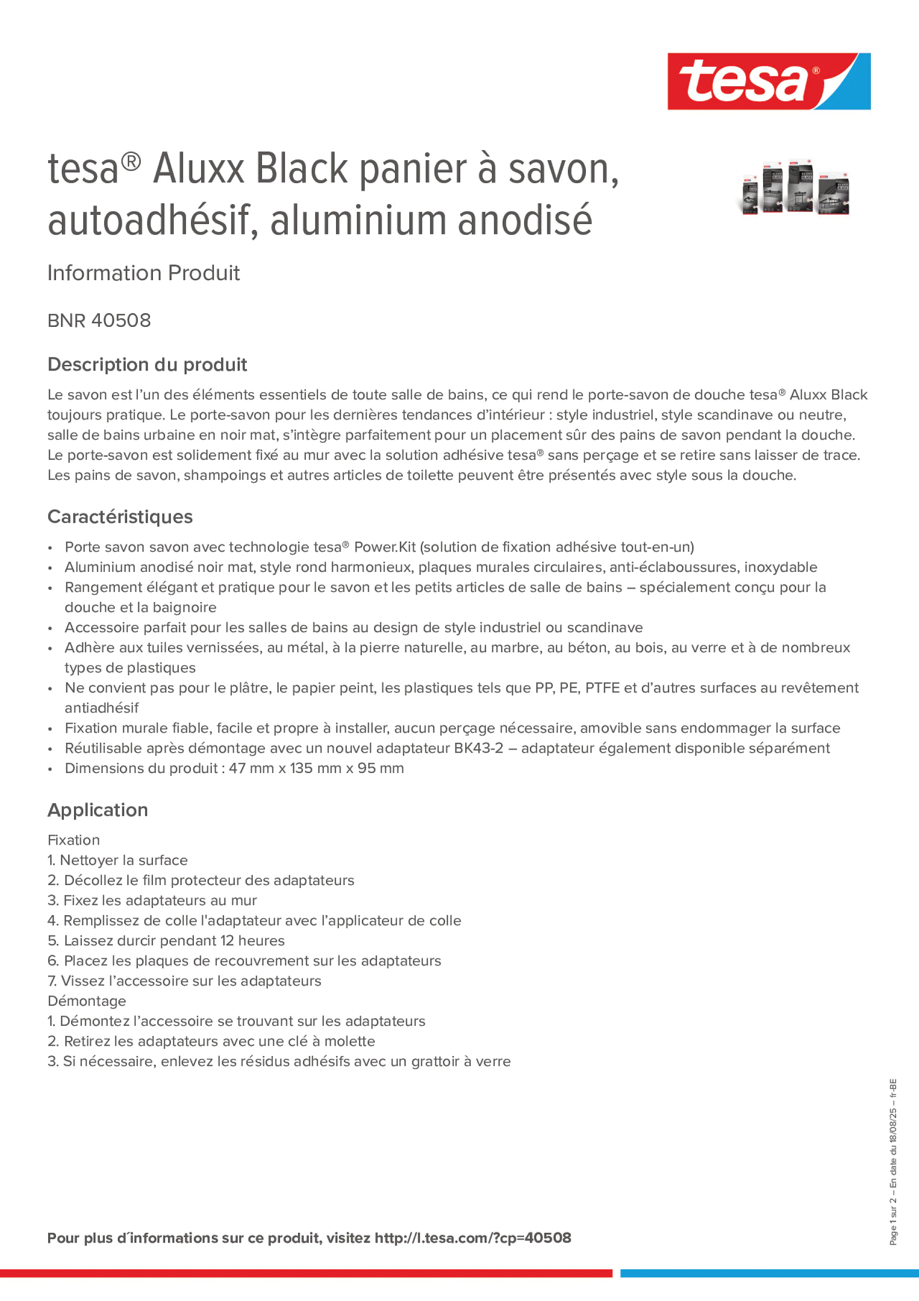 Product information_tesa® 40508_fr-BE_nl-BE