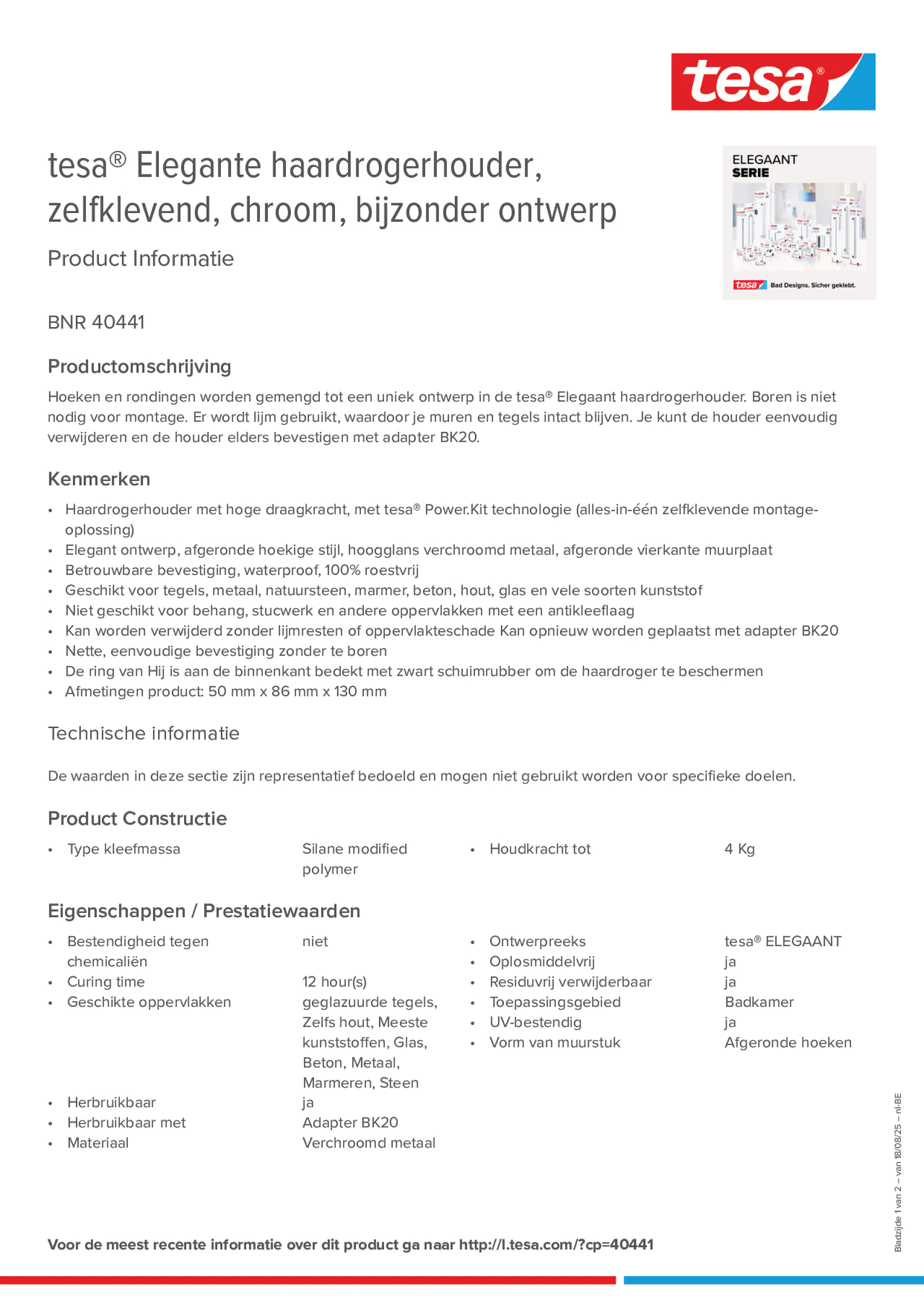 Product information_tesa® 40441_fr-BE_nl-BE