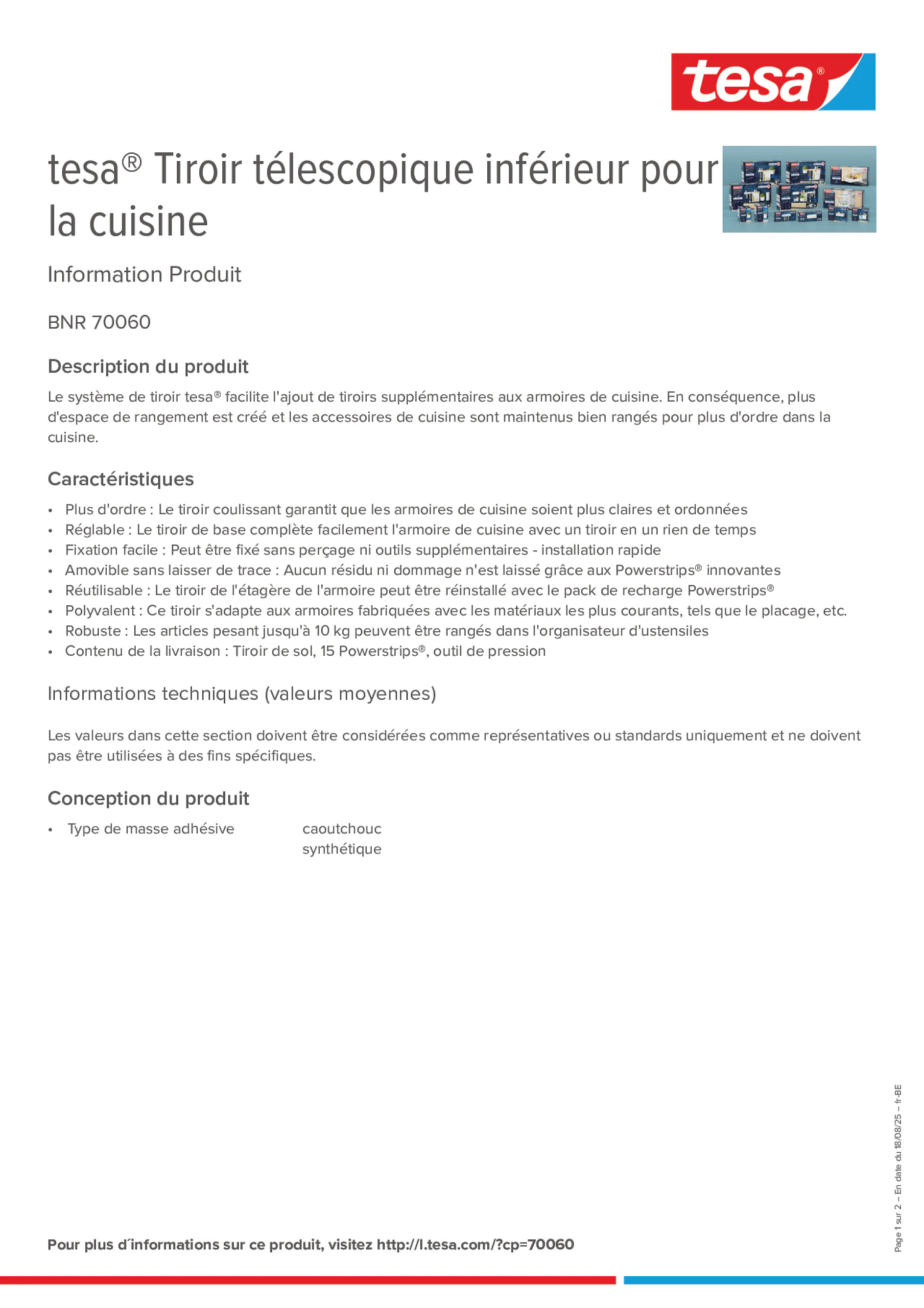 Product information_tesa® 70060_fr-BE_nl-BE