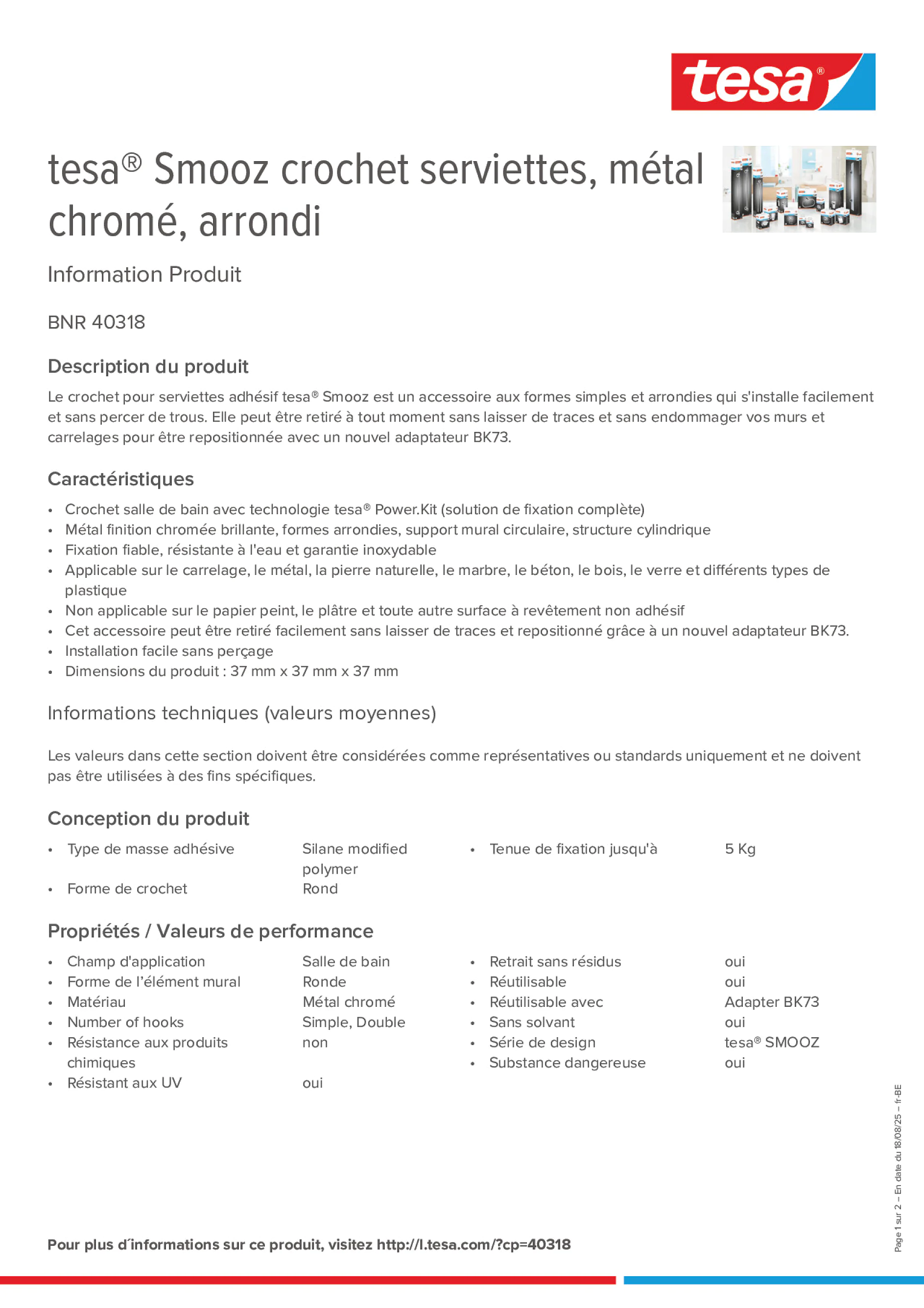Product information_tesa® 40318_fr-BE_nl-BE