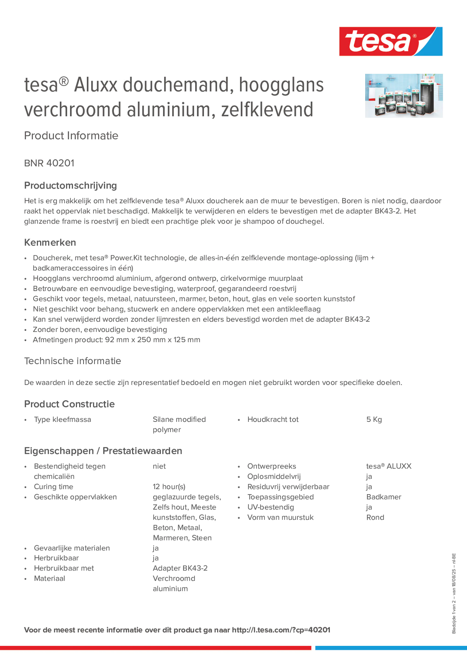 Product information_tesa® 40201_fr-BE_nl-BE
