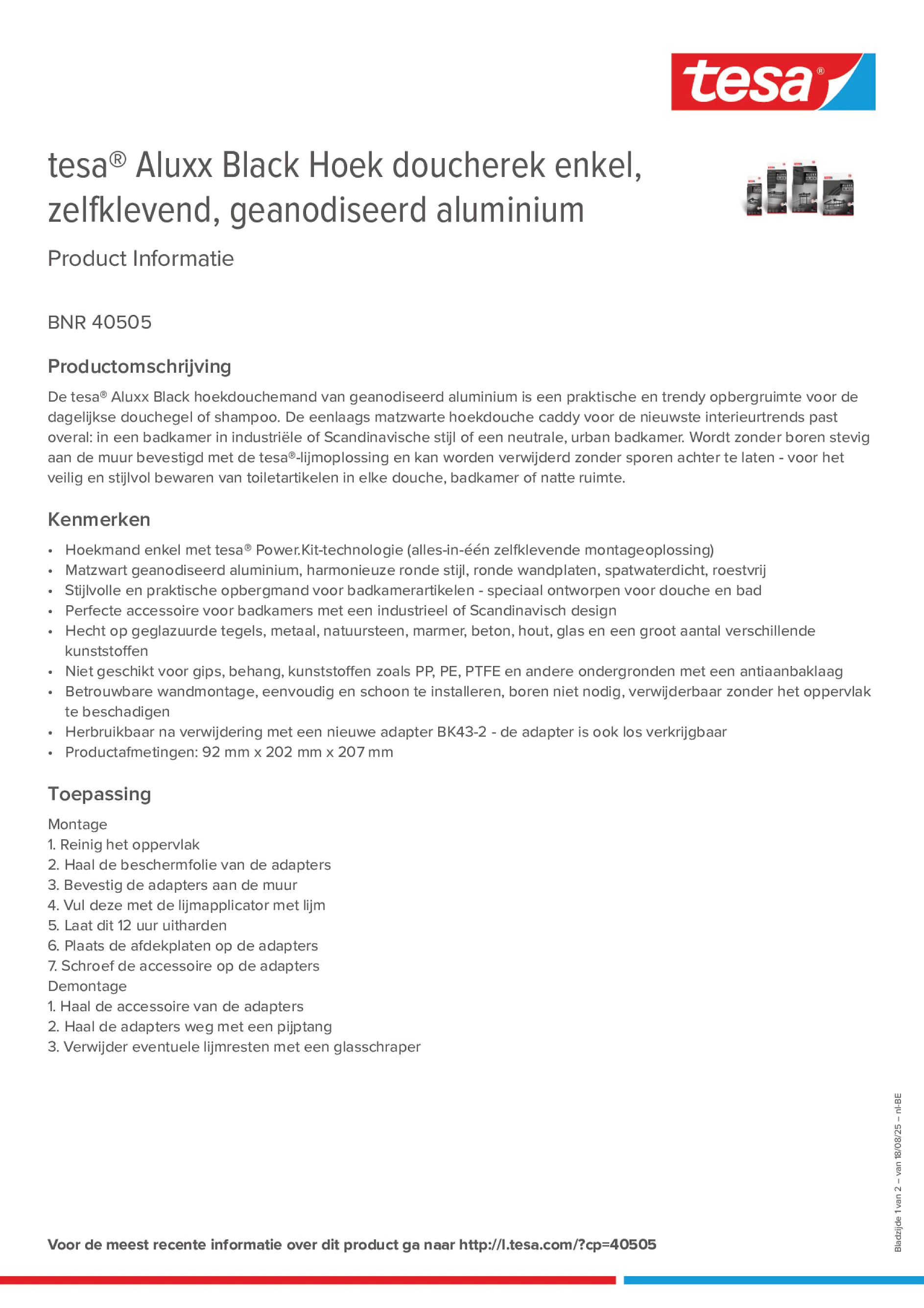 Product information_tesa® 40505_fr-BE_nl-BE
