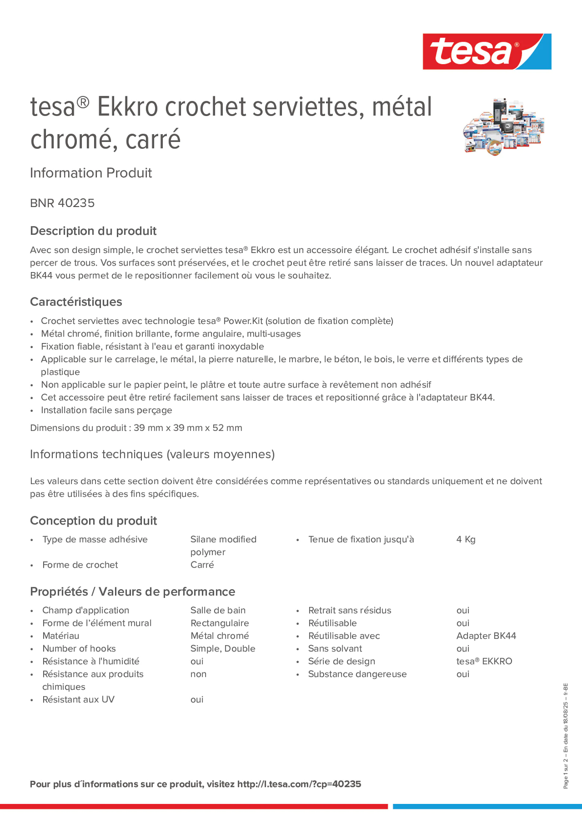 Product information_tesa® 40235_fr-BE_nl-BE