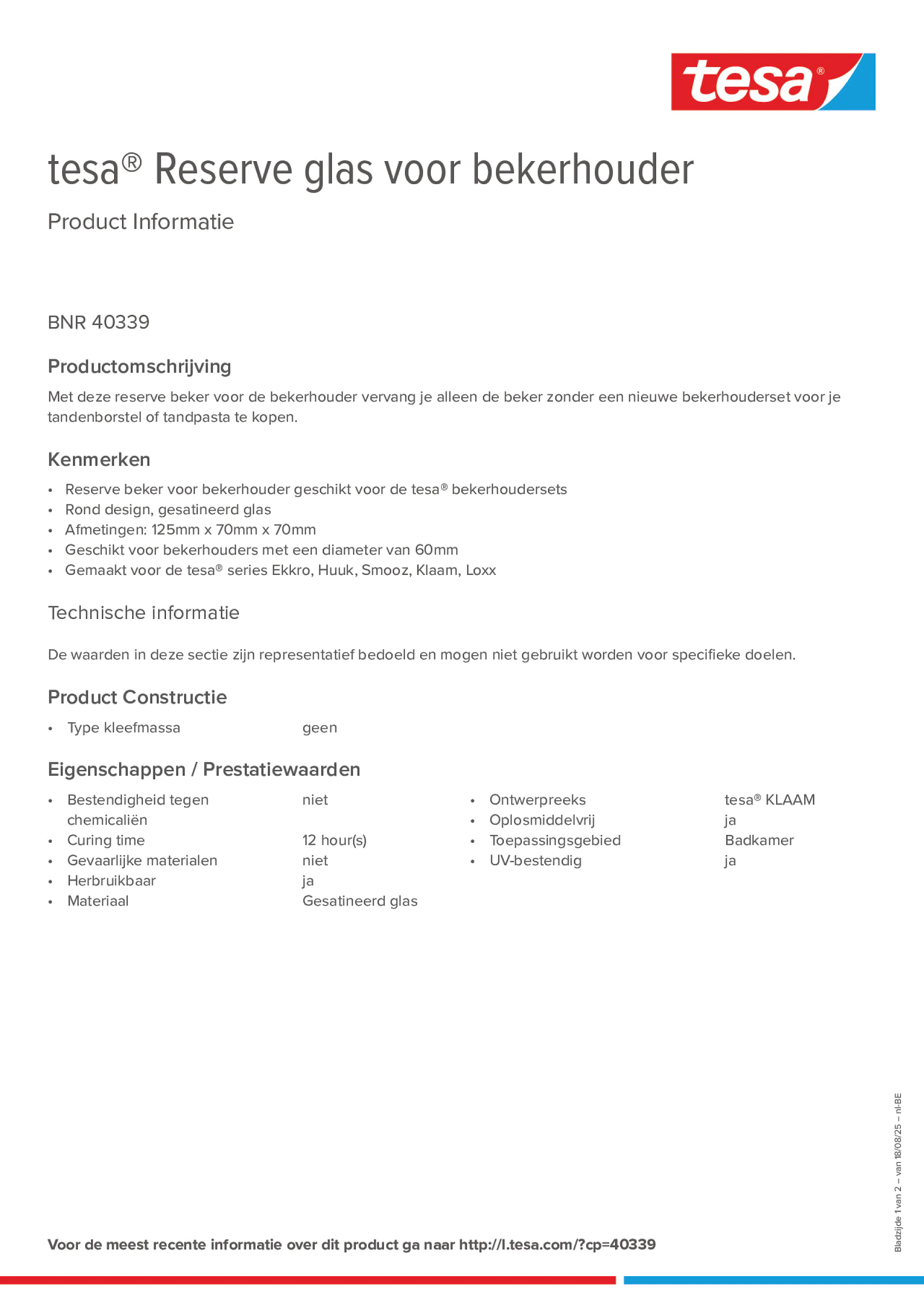 Product information_tesa® 40339_fr-BE_nl-BE
