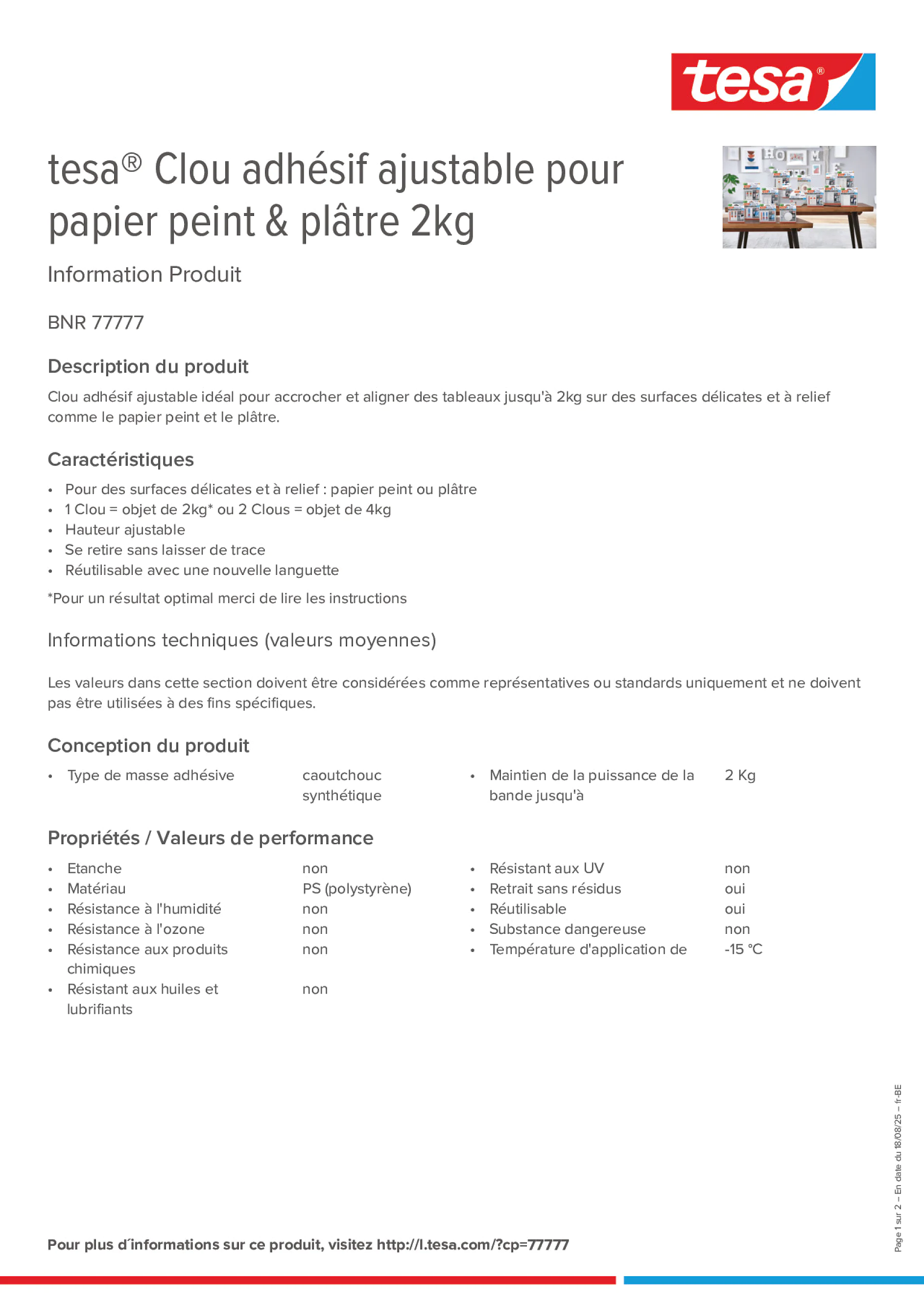 Product information_tesa® 77777_fr-BE_nl-BE