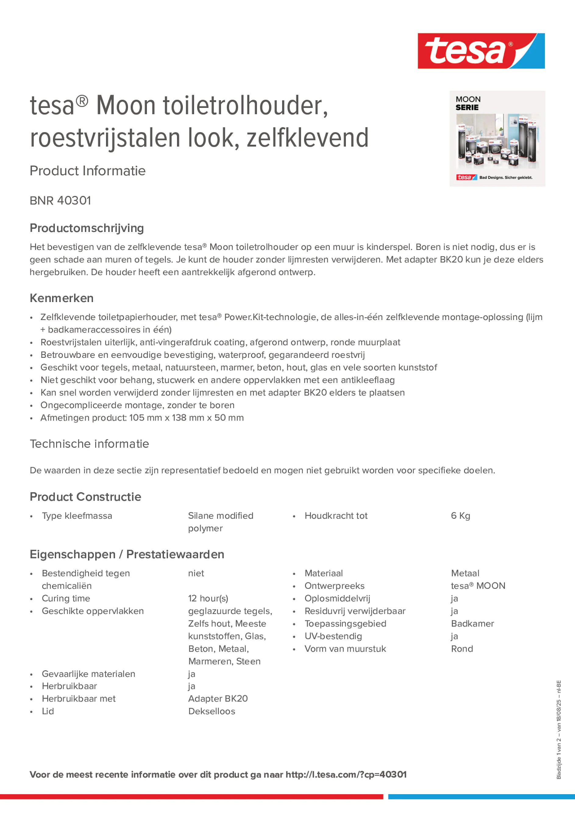 Product information_tesa® 40301_fr-BE_nl-BE