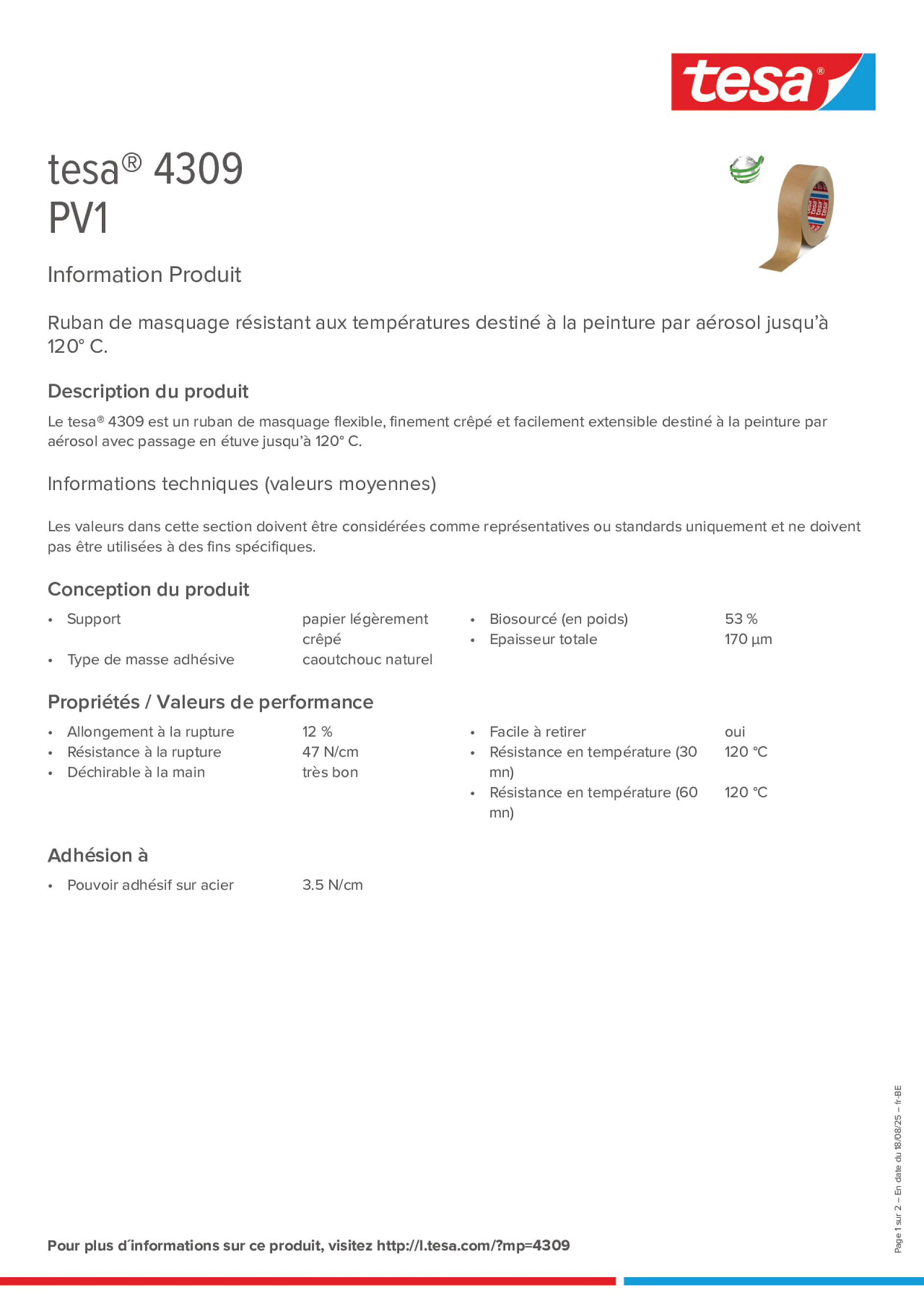 Product information_tesa® 04309_fr-BE_nl-BE