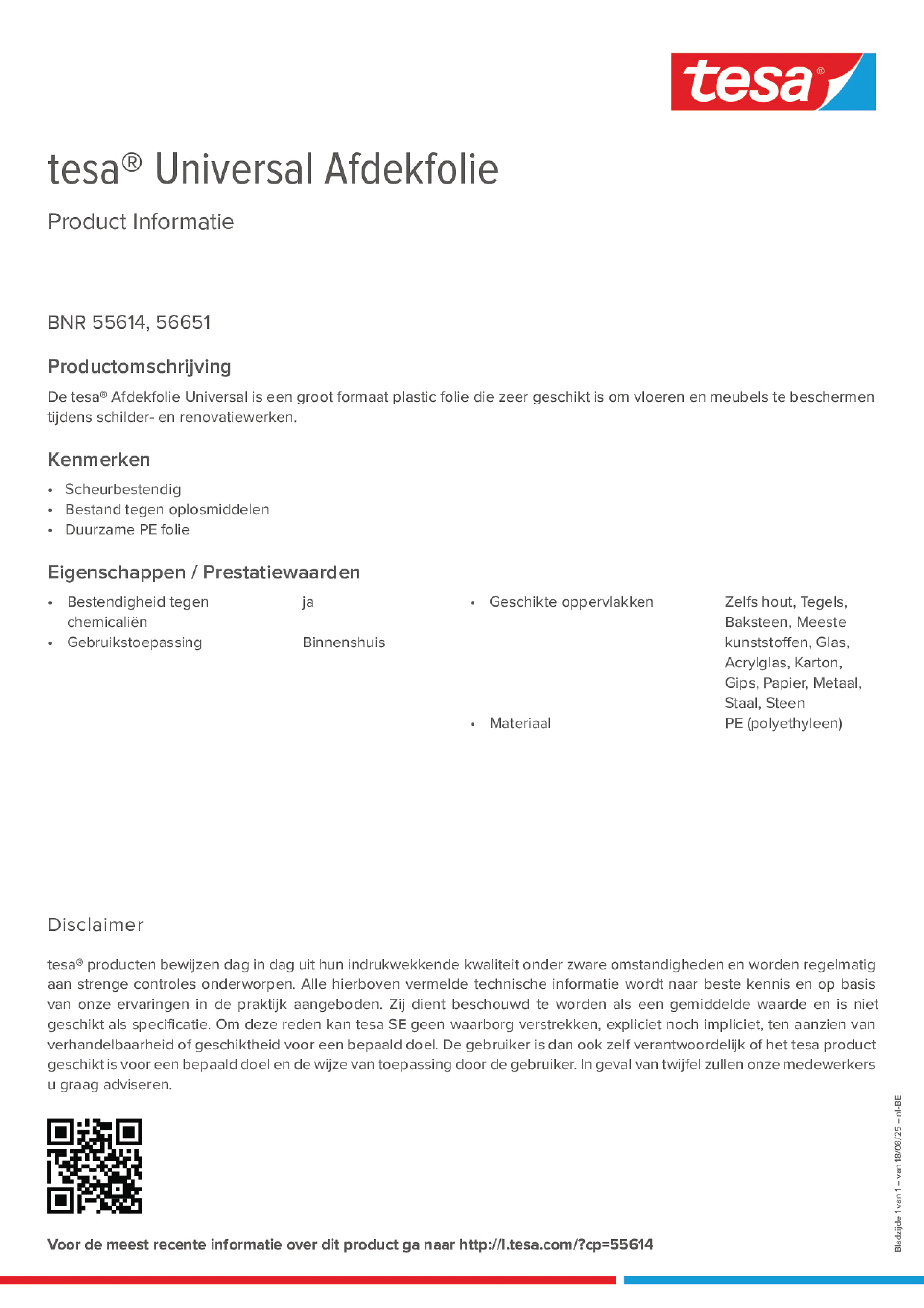 Product information_tesa® 55614_fr-BE_nl-BE