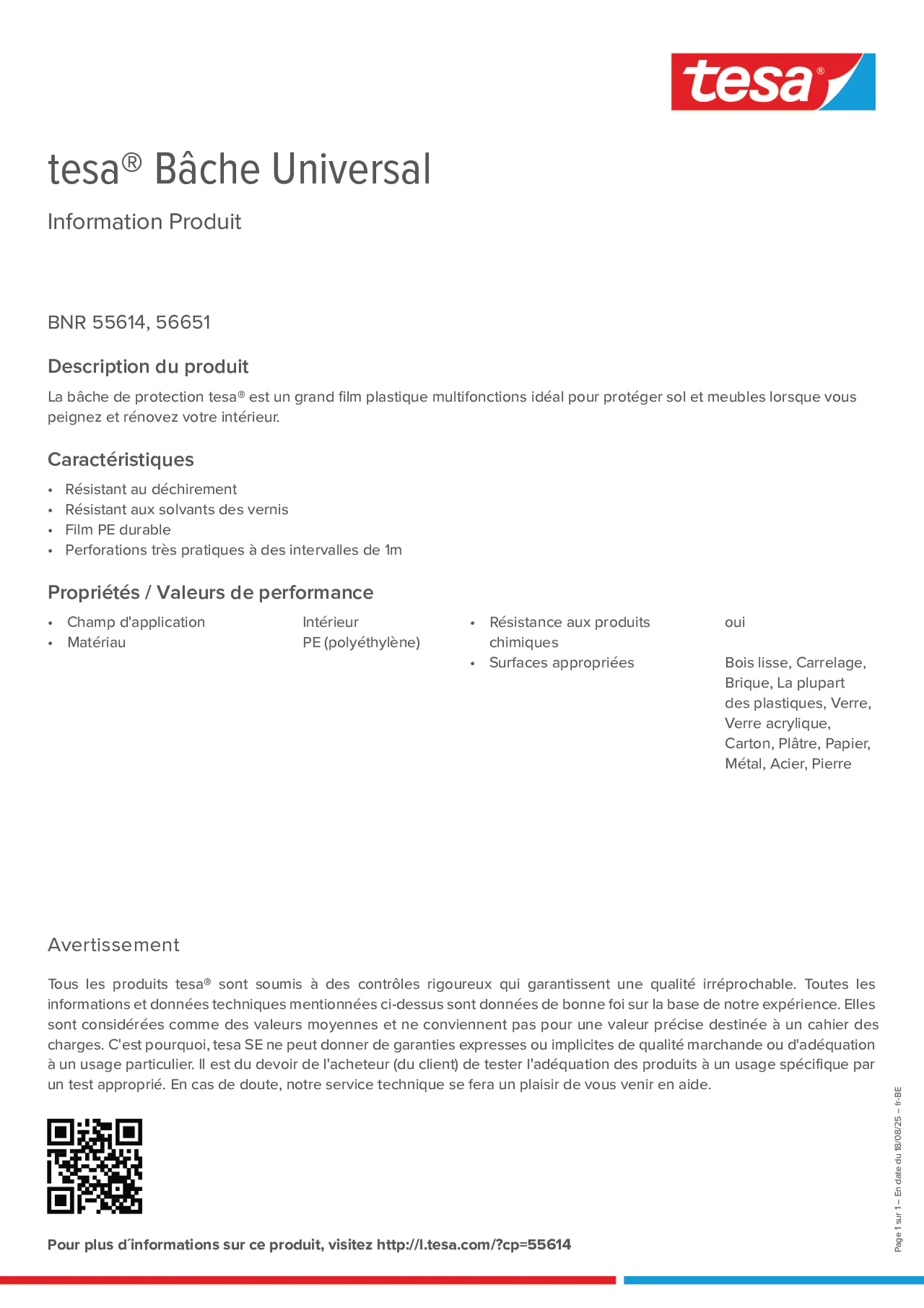 Product information_tesa® 55614_fr-BE_nl-BE