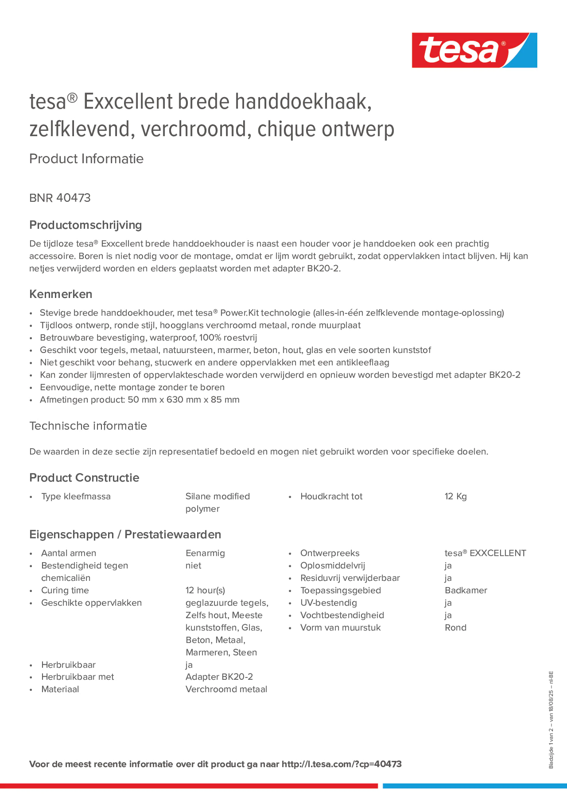 Product information_tesa® 40473_fr-BE_nl-BE