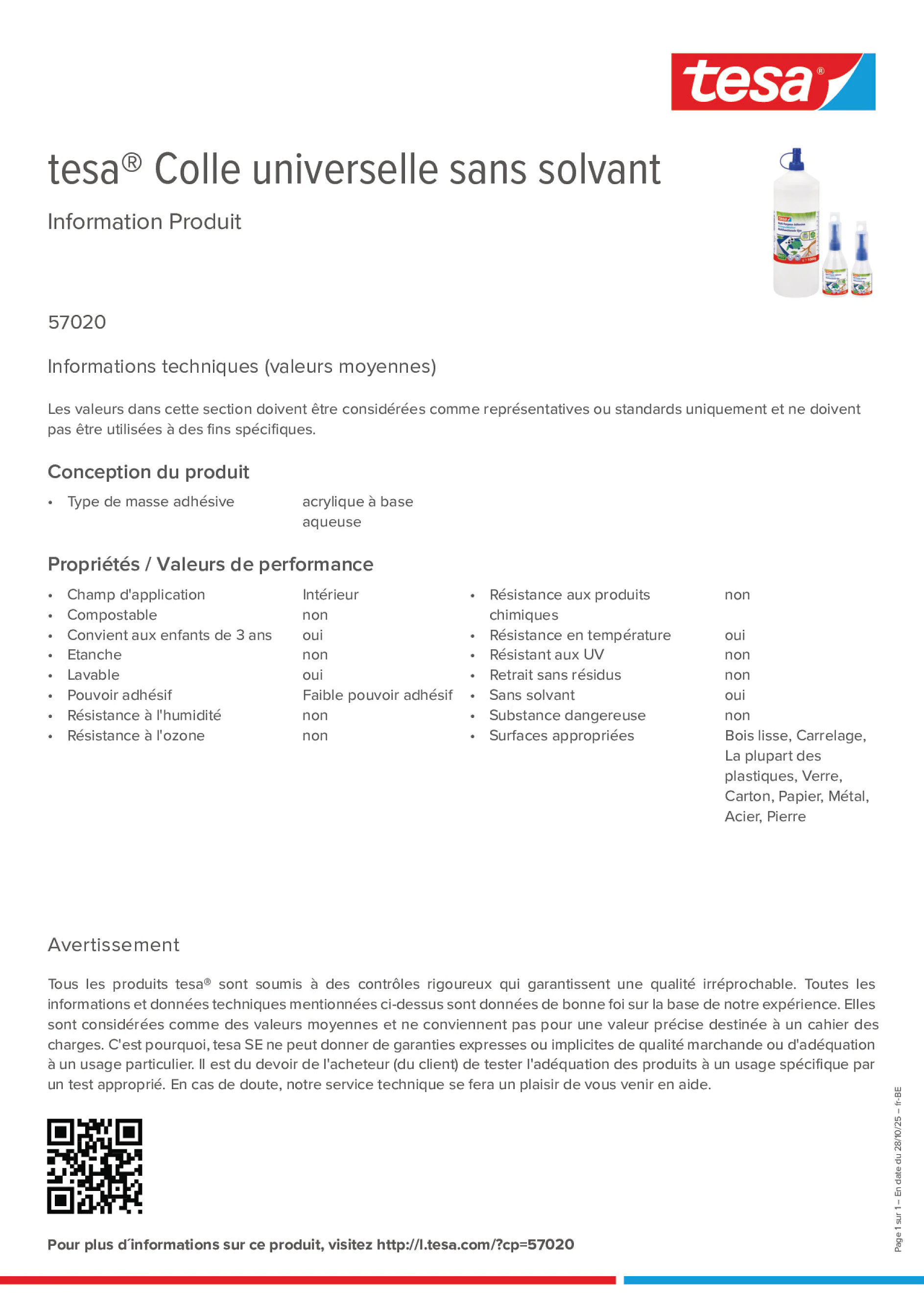 Product information_tesa® 57020_fr-BE_nl-BE