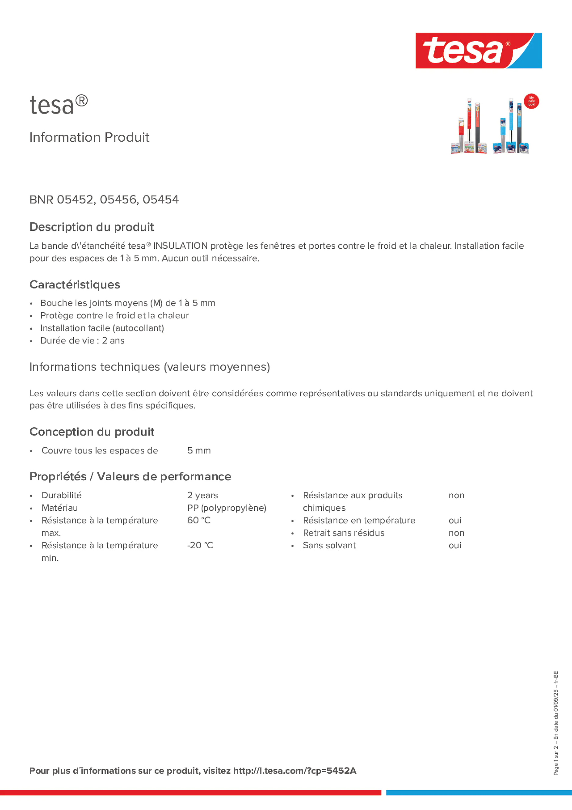 Product information_tesa® 05452_fr-BE_nl-BE