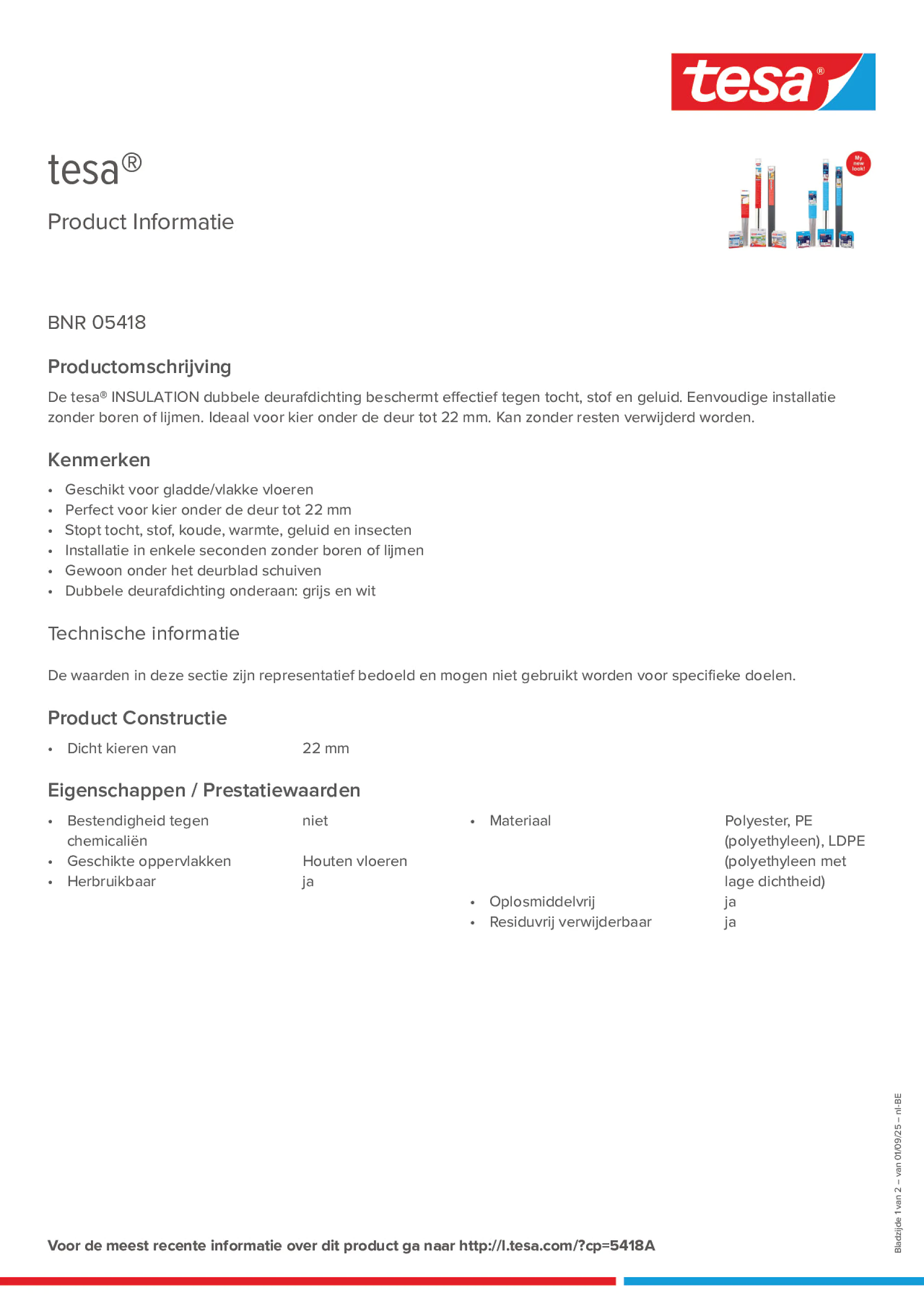 Product information_tesa® 05418_fr-BE_nl-BE