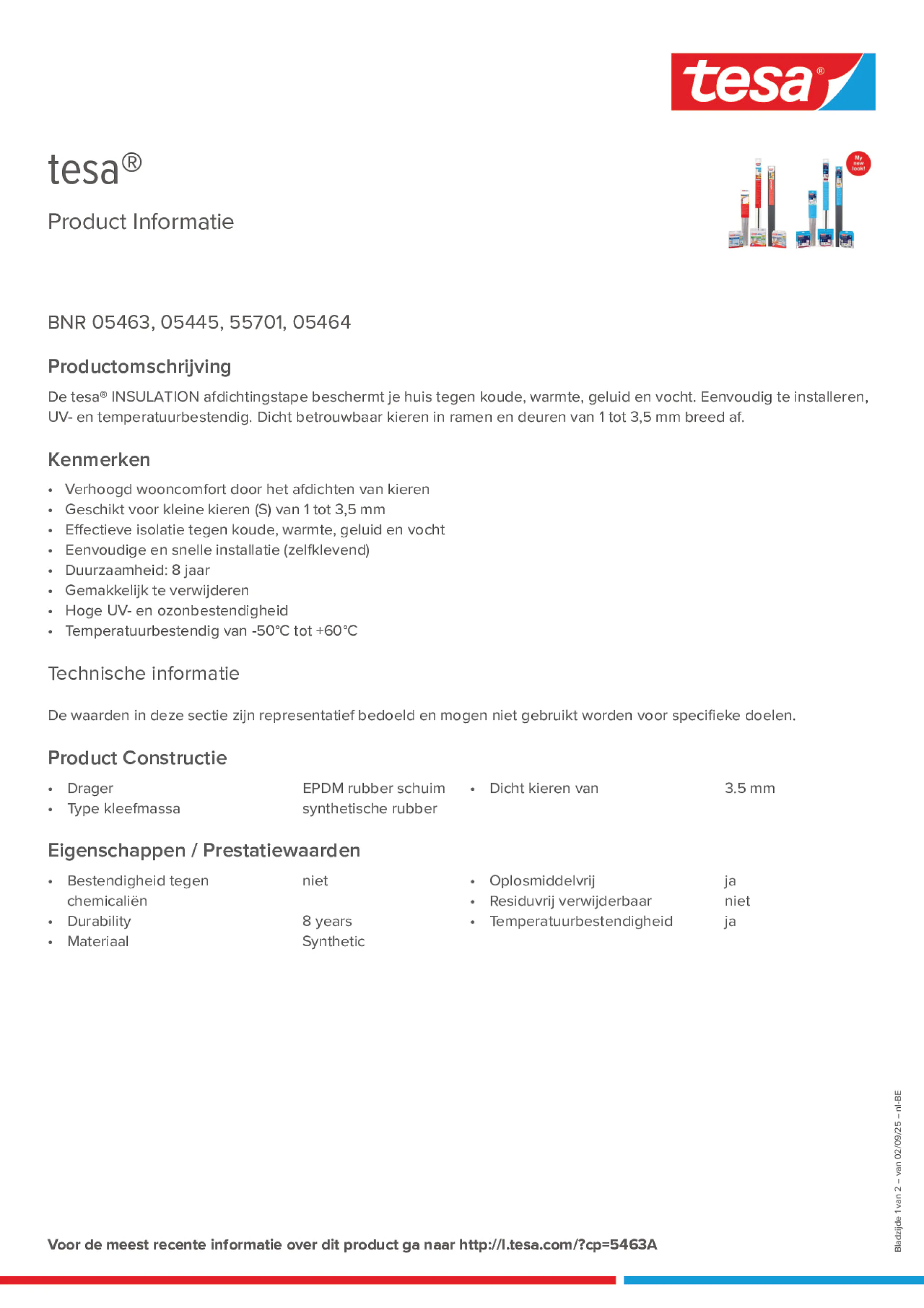 Product information_tesa® 05463_fr-BE_nl-BE