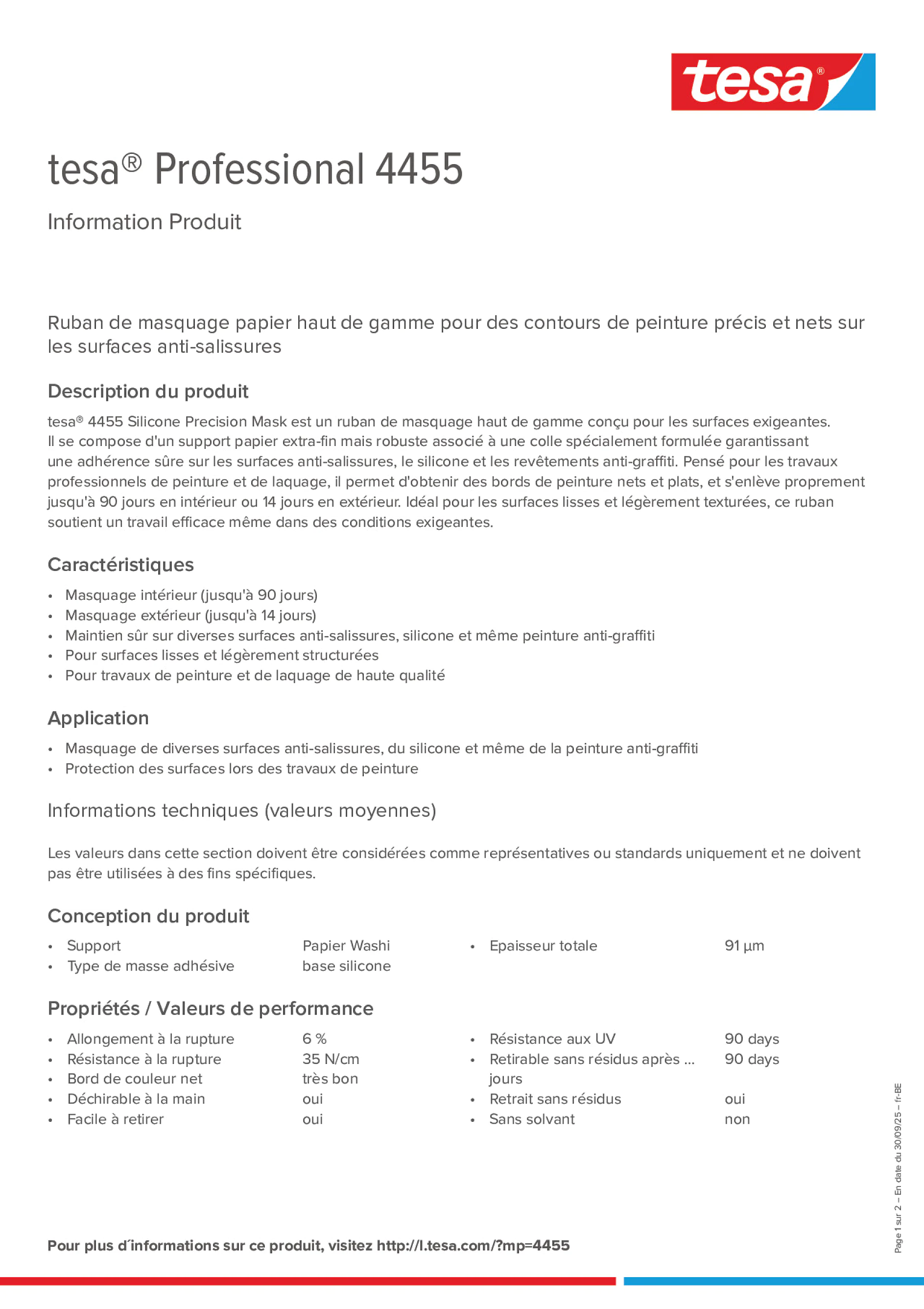 Product information_tesa® Professional 04455_fr-BE_nl-BE