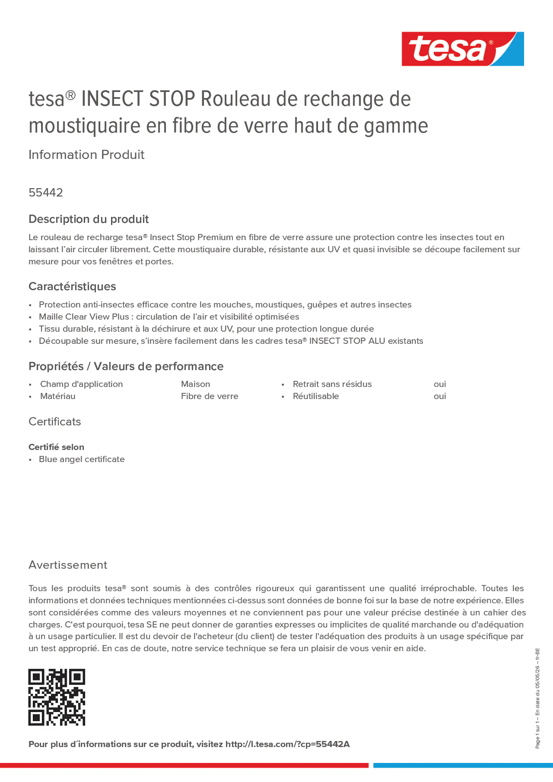 Product information_tesa® 55442A_fr-BE_nl-BE