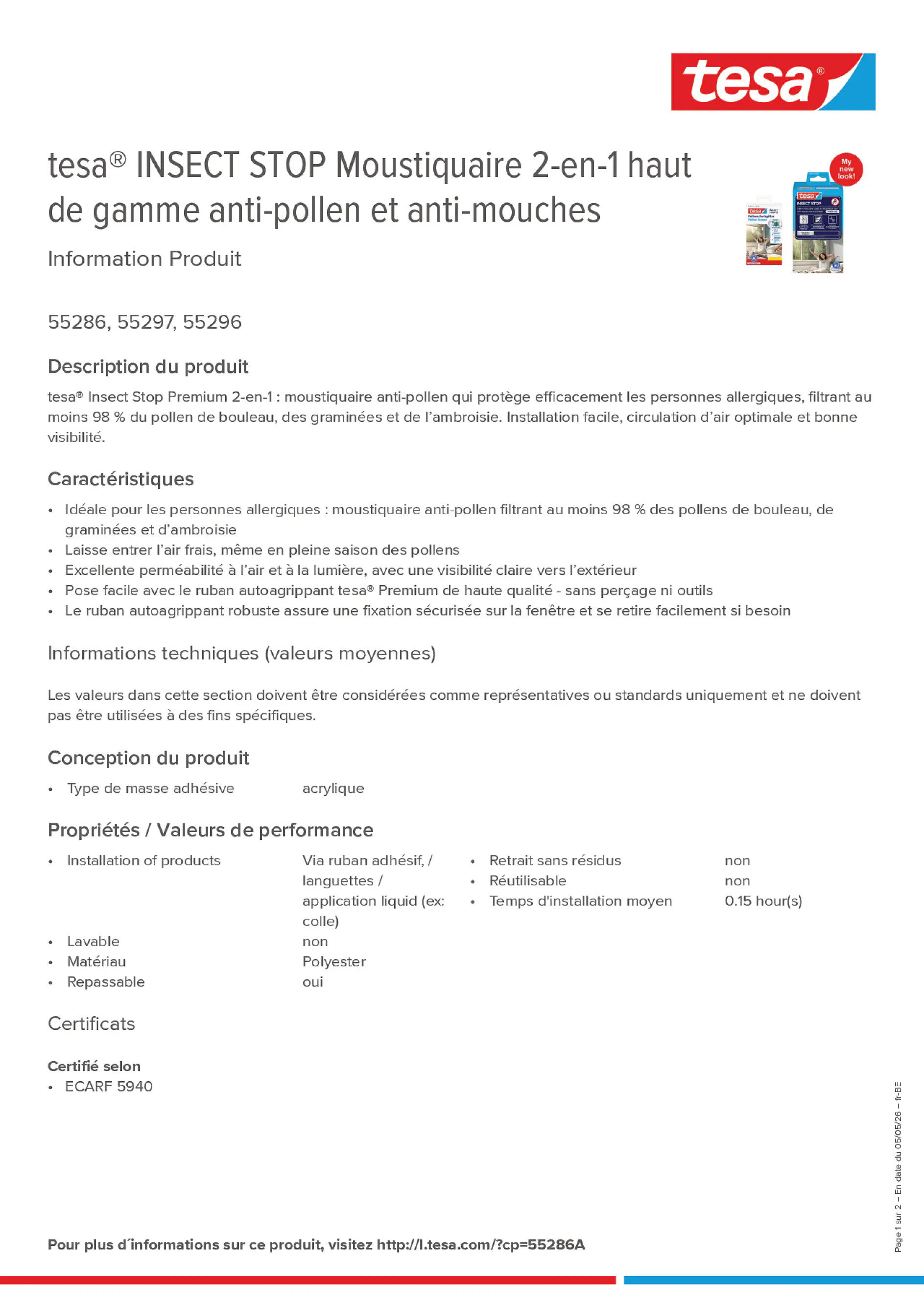 Product information_tesa® 55286A_fr-BE_nl-BE