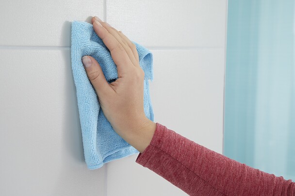 Boîte De Rangement Murale Tesa Baboo - Sans Couvercle, Fixation Sans Perçage - Blanc 86x110x80 Mm - Pour Salle De Bains