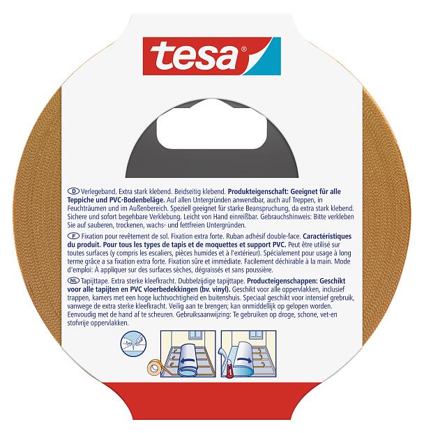 TESA - Adhésif fixation extra-forte double-face pour sols