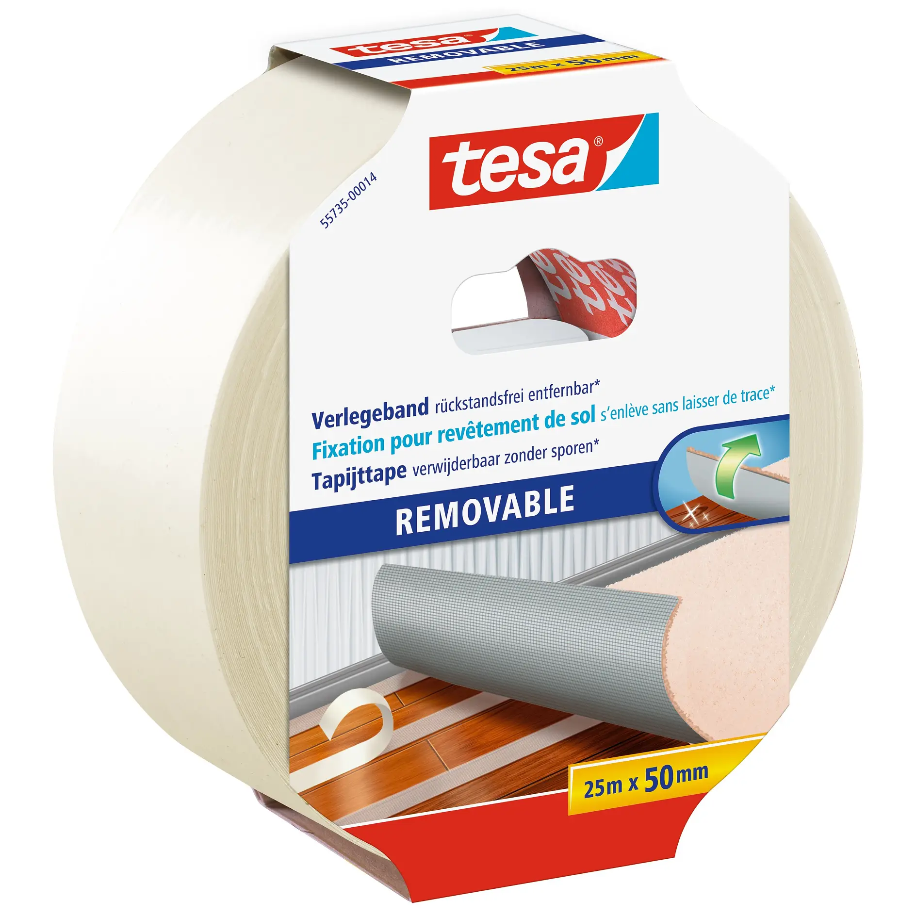 [en-en] tesa® Floorlaying Tape Residue-free Removal 25m : 50MM