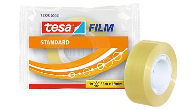 Tesa Film Déchirable à La Main Transparent - Lot De 5 Rouleaux 25m X 19mm, Adhésif Fiable Et Résistant