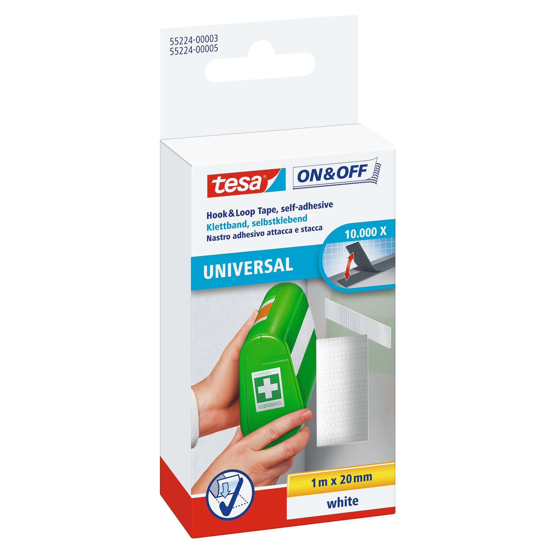 5 Mètres Bande Scratch Adhésive Double Face 3M - 20mm Largeur Forte Adhésion