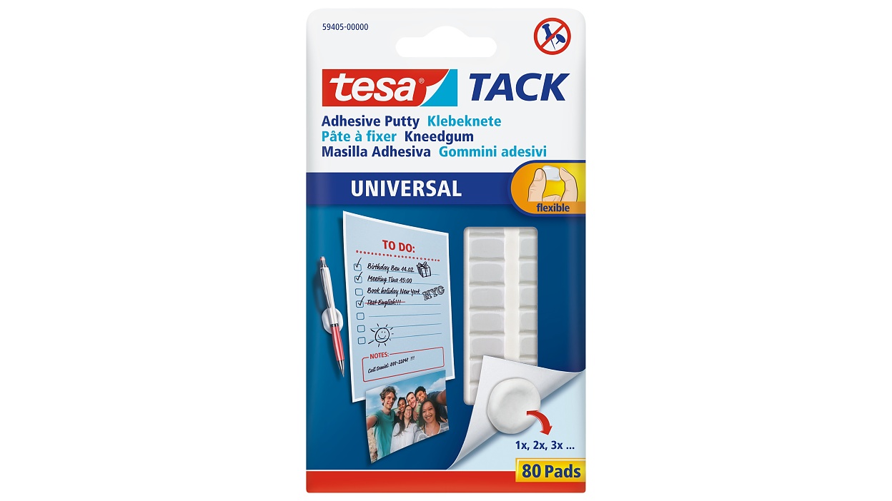 [en-en] tesa TACK Adhesive Putty Universal, 80 pads / 50g