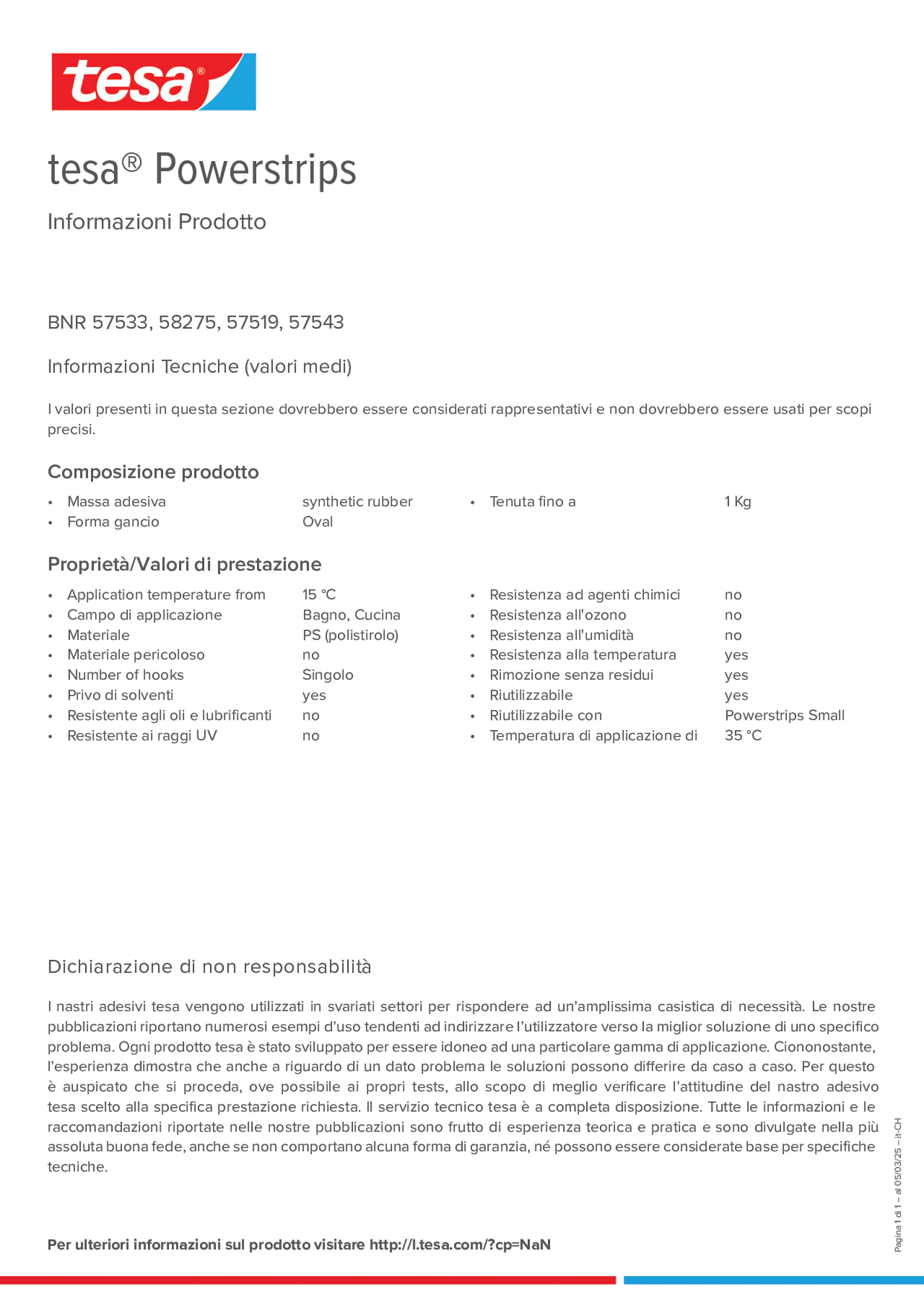 Product information_tesa® Powerstrips 57519_de-CH_fr-CH