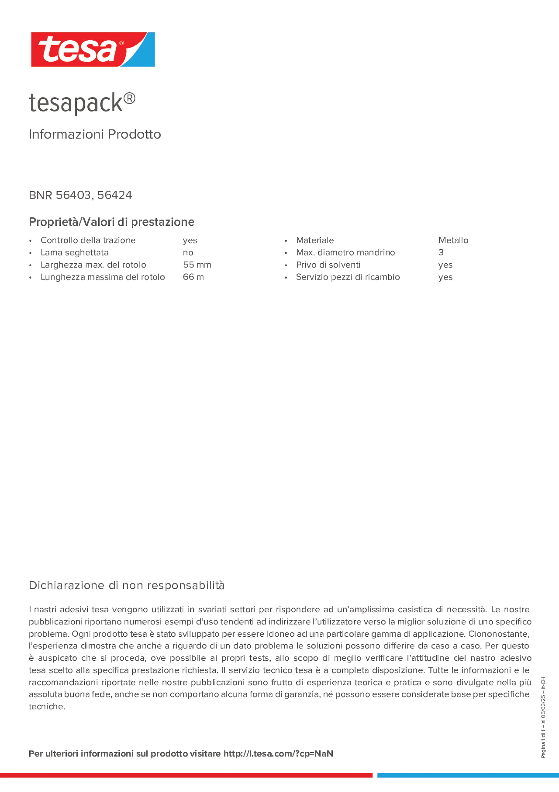 Product information_tesapack® 56403_de-CH_fr-CH